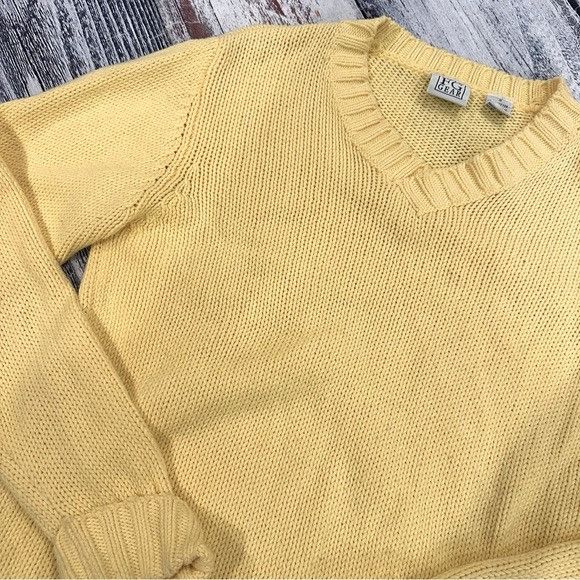 Other Vintage Field Gear Cotton Blend Women’s Yellow V-Neck Sweate Size S / US 4 / IT 40 - 3 Thumbnail