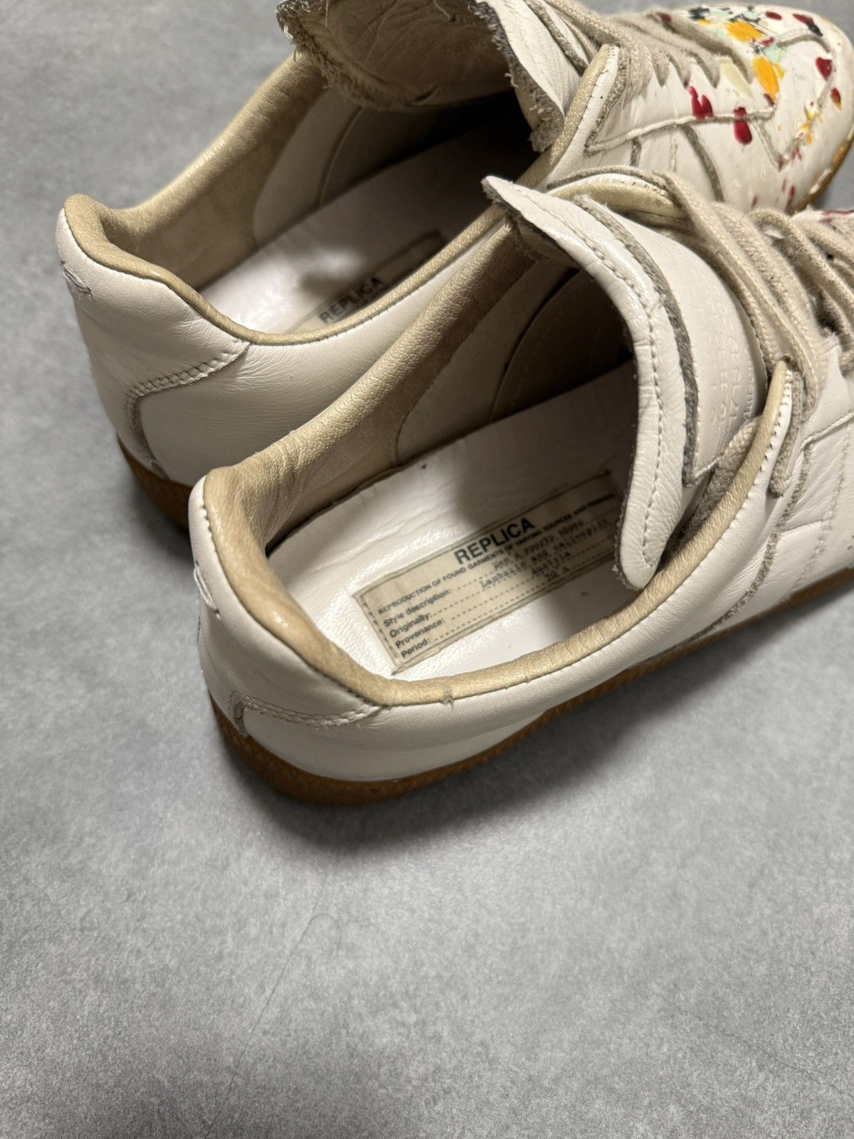 Maison Margiela Maison Margiela GAT gats Paint Splatter Vintage Rare Pair Size US 7.5 / EU 40-41 - 7 Thumbnail