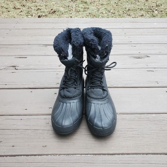 SOREL × Vintage Vintage 90s y2k Sorel Black Snowflake Embroidered Snow Boots Size US 8 / IT 38 - 2 Thumbnail