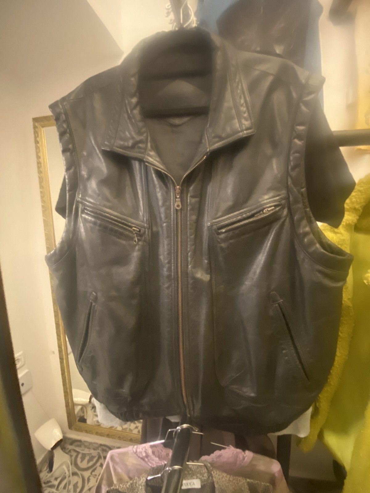 Prince Green leather vest Size US XXL / EU 58 / 5 - 3 Thumbnail