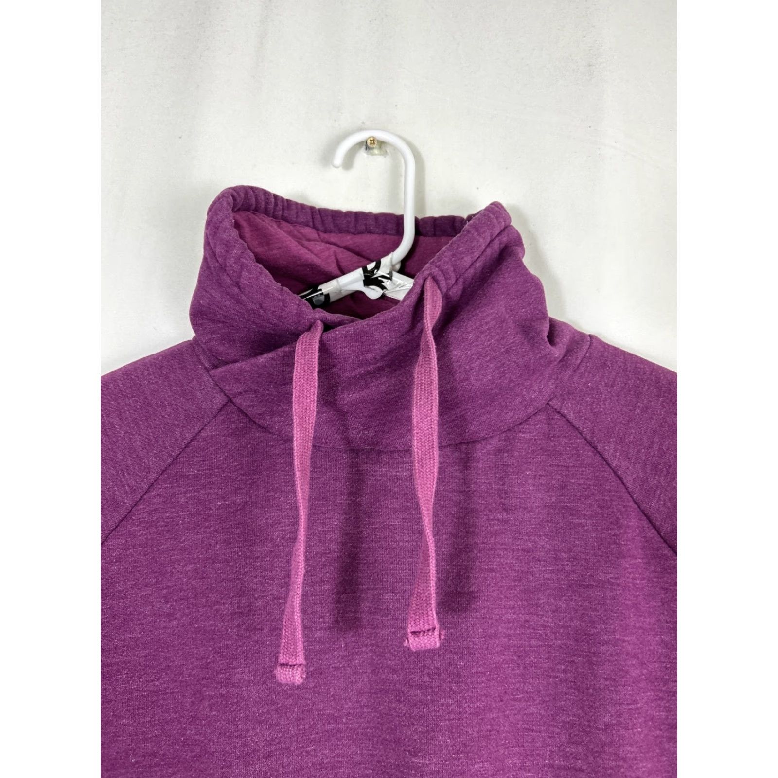 Prana PrAna Womens Small Pullover Mock Neck Sweater Purple Drawstring Size S / US 4 / IT 40 - 3 Thumbnail