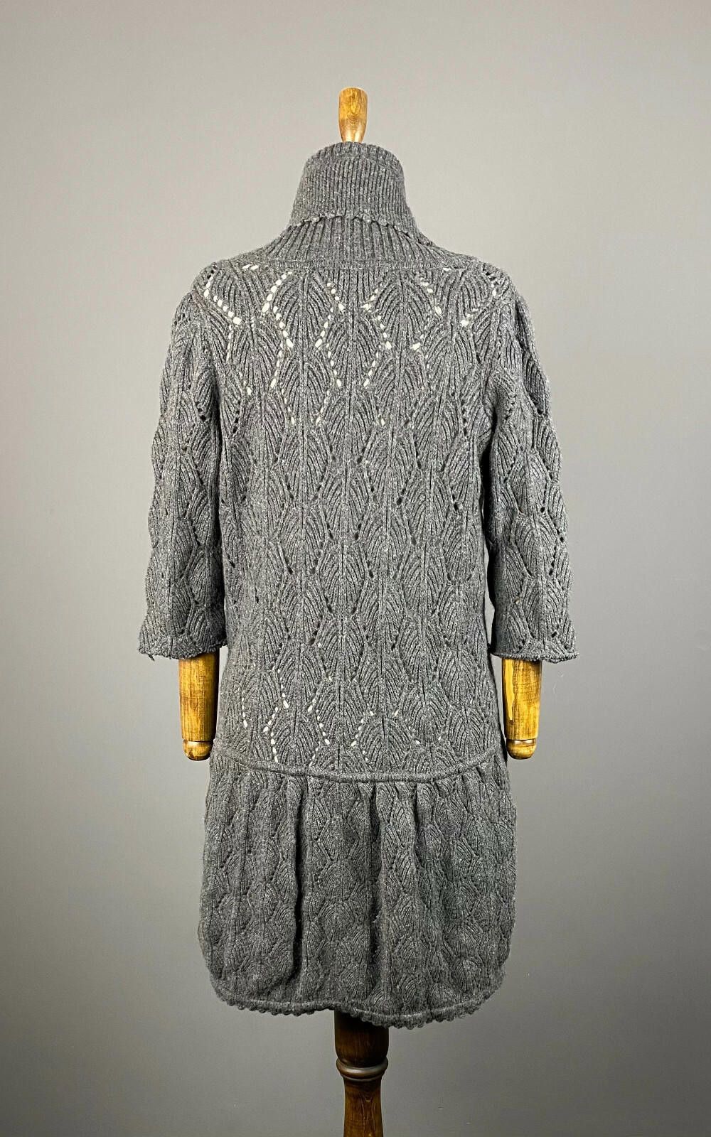 Diane von Furstenberg Ladies Diane von Furstenberg Grey Button Up Knited Dress Size M / US 6-8 / IT 42-44 - 6 Thumbnail