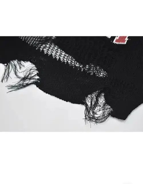 Japanese Brand Woman Fall American Vintage Knit Top Baddie Style Size ONE SIZE - 5 Thumbnail