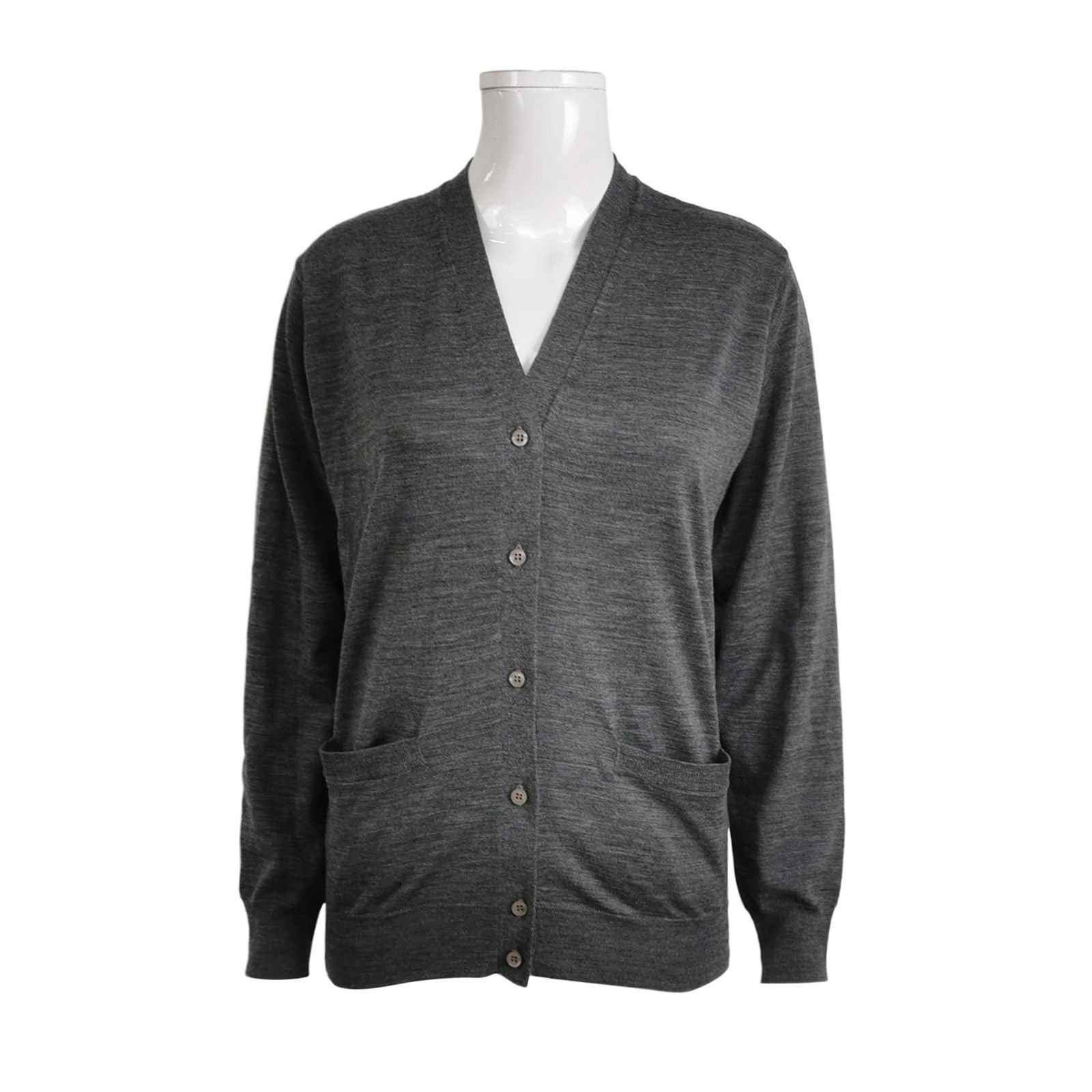 Prada Prada Virgin Wool V-Neck Cardigan Size 38 Size XS / US 0-2 / IT 36-38 - 1 Thumbnail