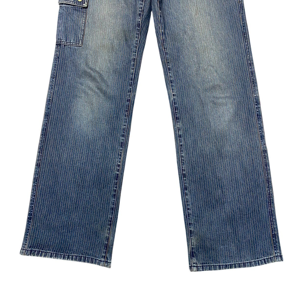 Comme Ca Ism × Japanese Brand COMME CA ISM Denim Hickory Flare Pants Size US 32 / EU 48 - 7 Thumbnail