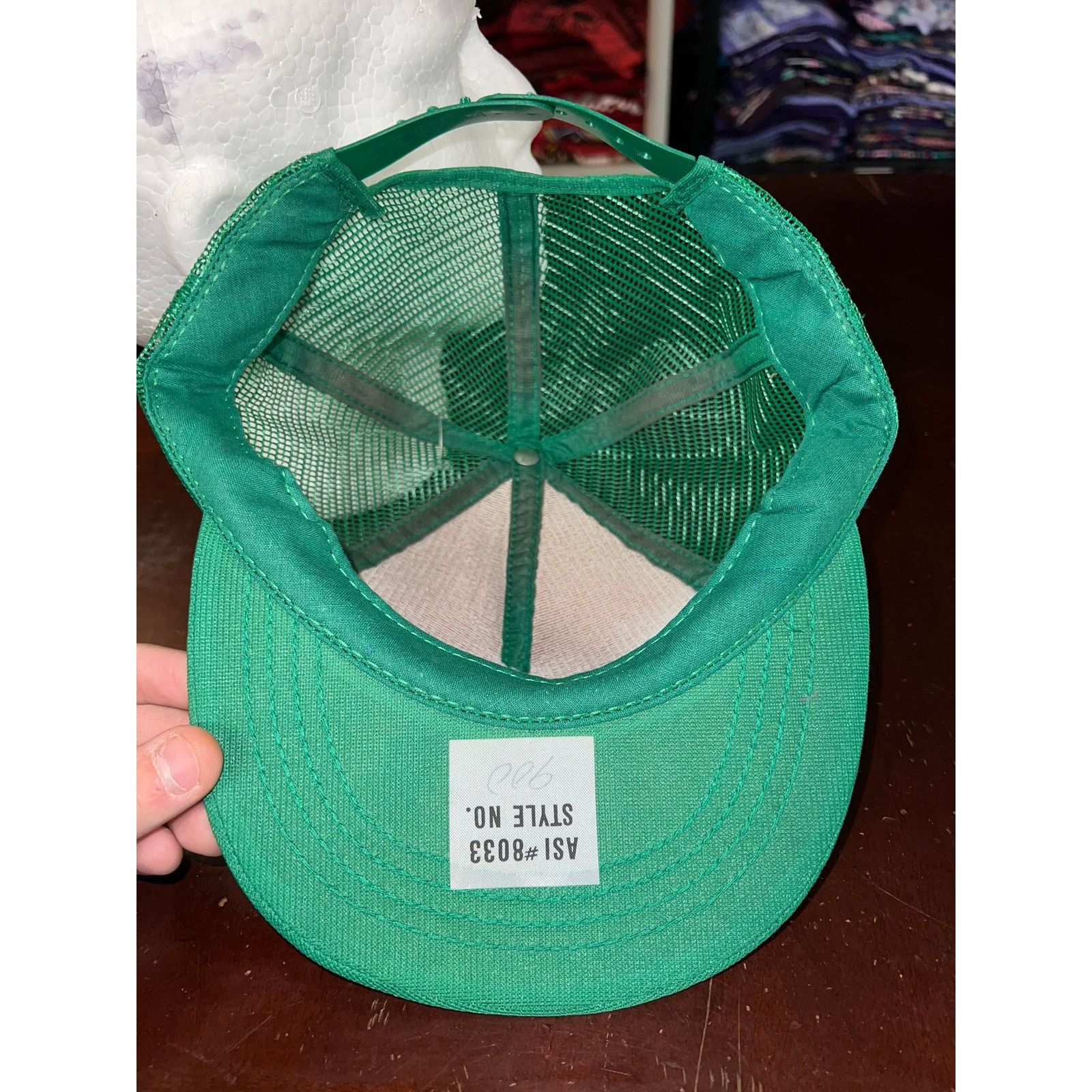 Vintage Vintage Southern Bell Snapback Green Trucker Hat VTG 80s OS Size ONE SIZE - 7 Thumbnail