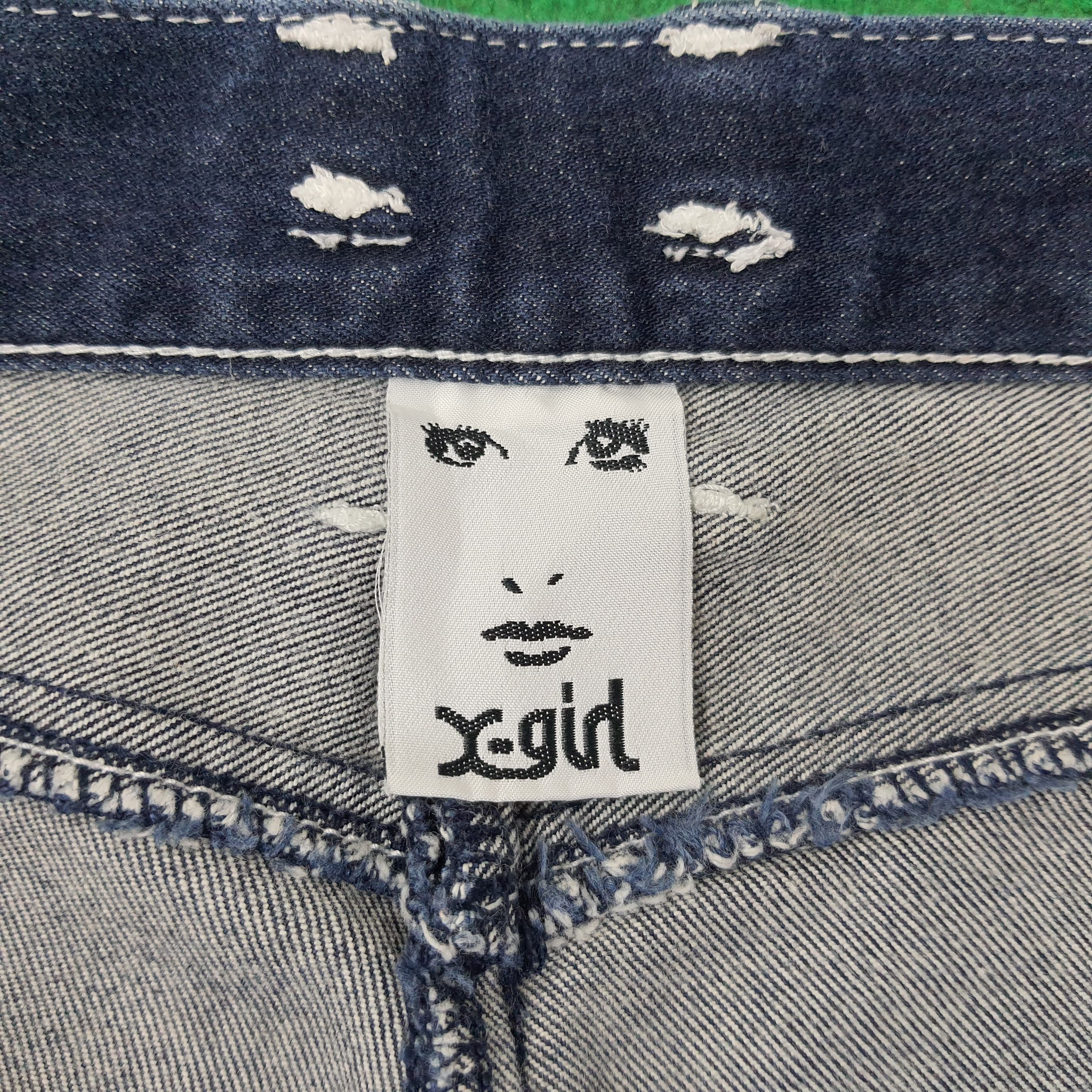 X-Girl Vintage X-girl Japan Brand Streetwear Denim Pants C252N3 Size 27" / US 4 / IT 40 - 7 Thumbnail