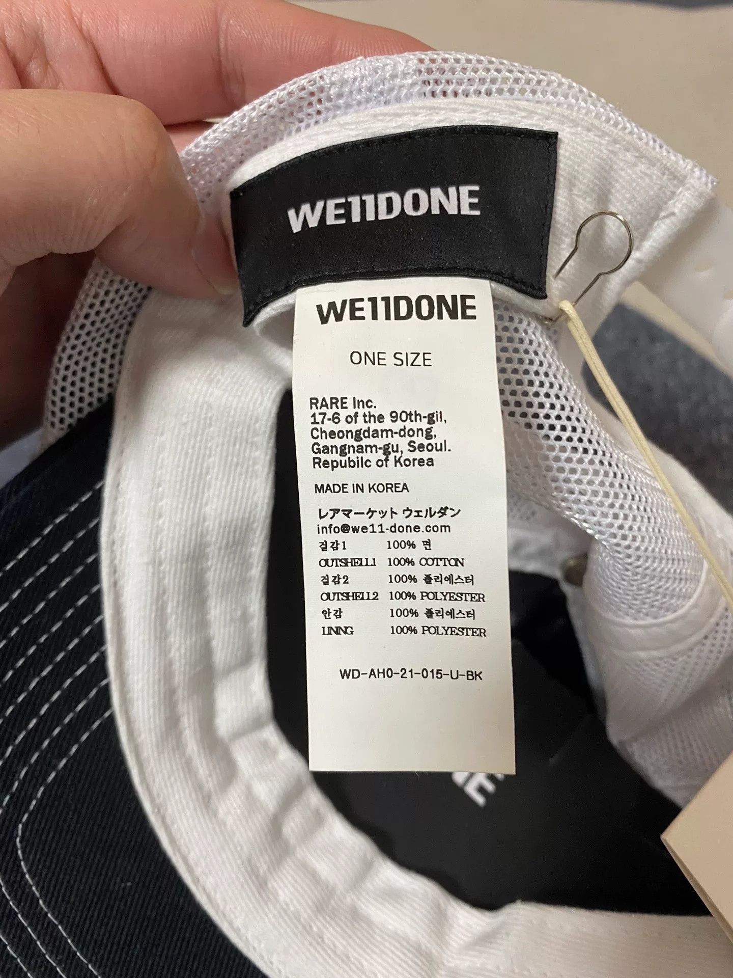 WE11DONE we11done Logo Cap Size ONE SIZE - 5 Thumbnail