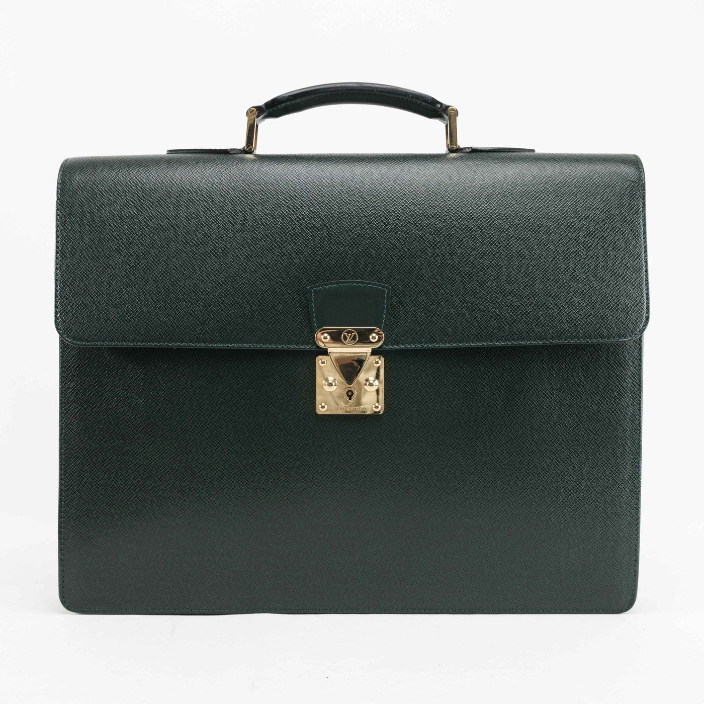 Louis Vuitton Louis Vuitton Green Taiga Leather Robusto Briefcase Size ONE SIZE - 2 Thumbnail