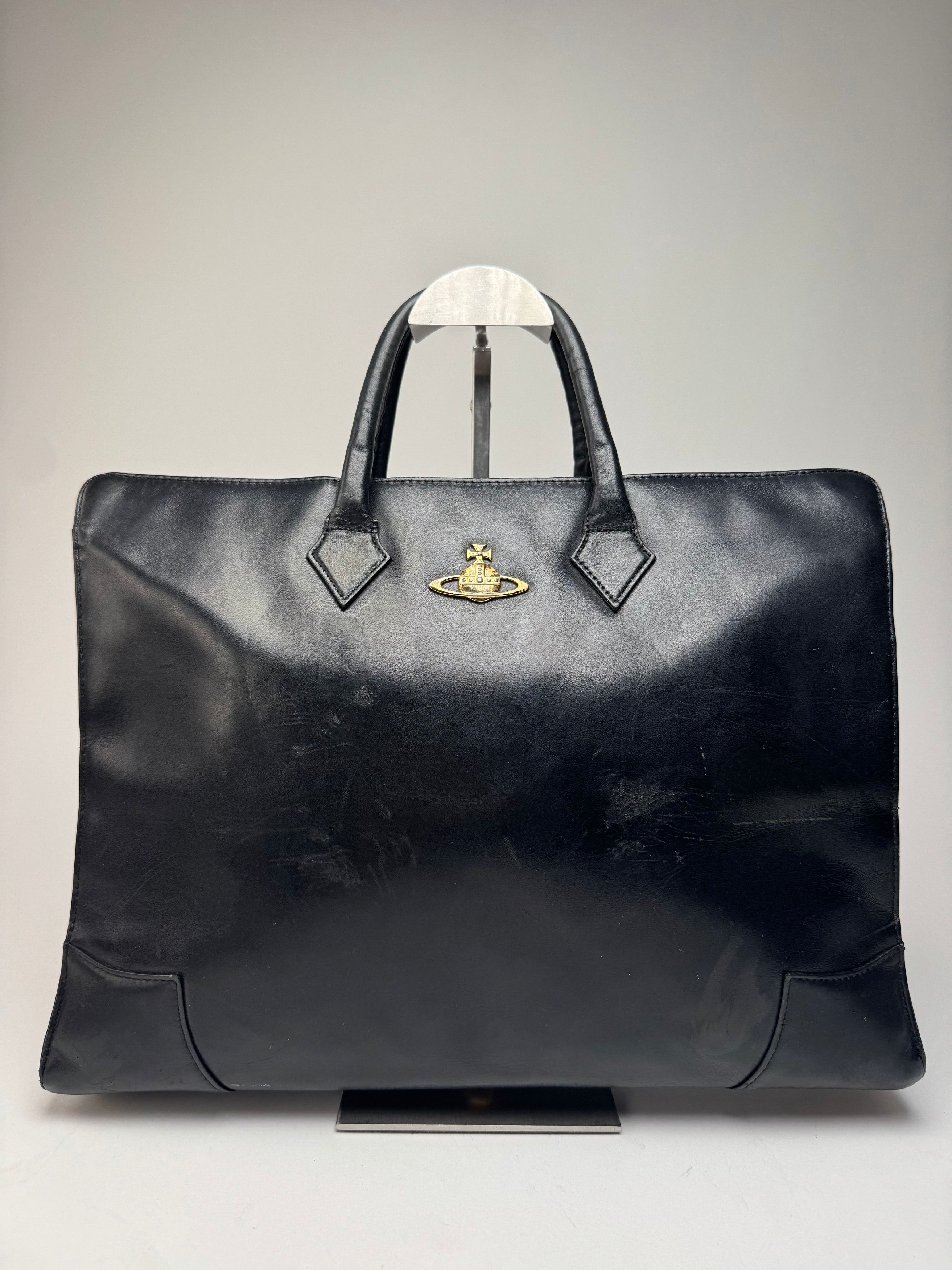 Vivienne Westwood Vintage Leather Handbag Black Size ONE SIZE - 1 Thumbnail