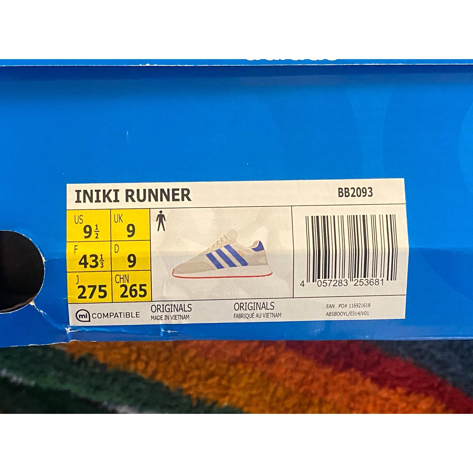 Adidas Adidas Iniki Runner Pride of the 70s USA m9.5 w11 Size US 9.5 / EU 42-43 - 11 Thumbnail