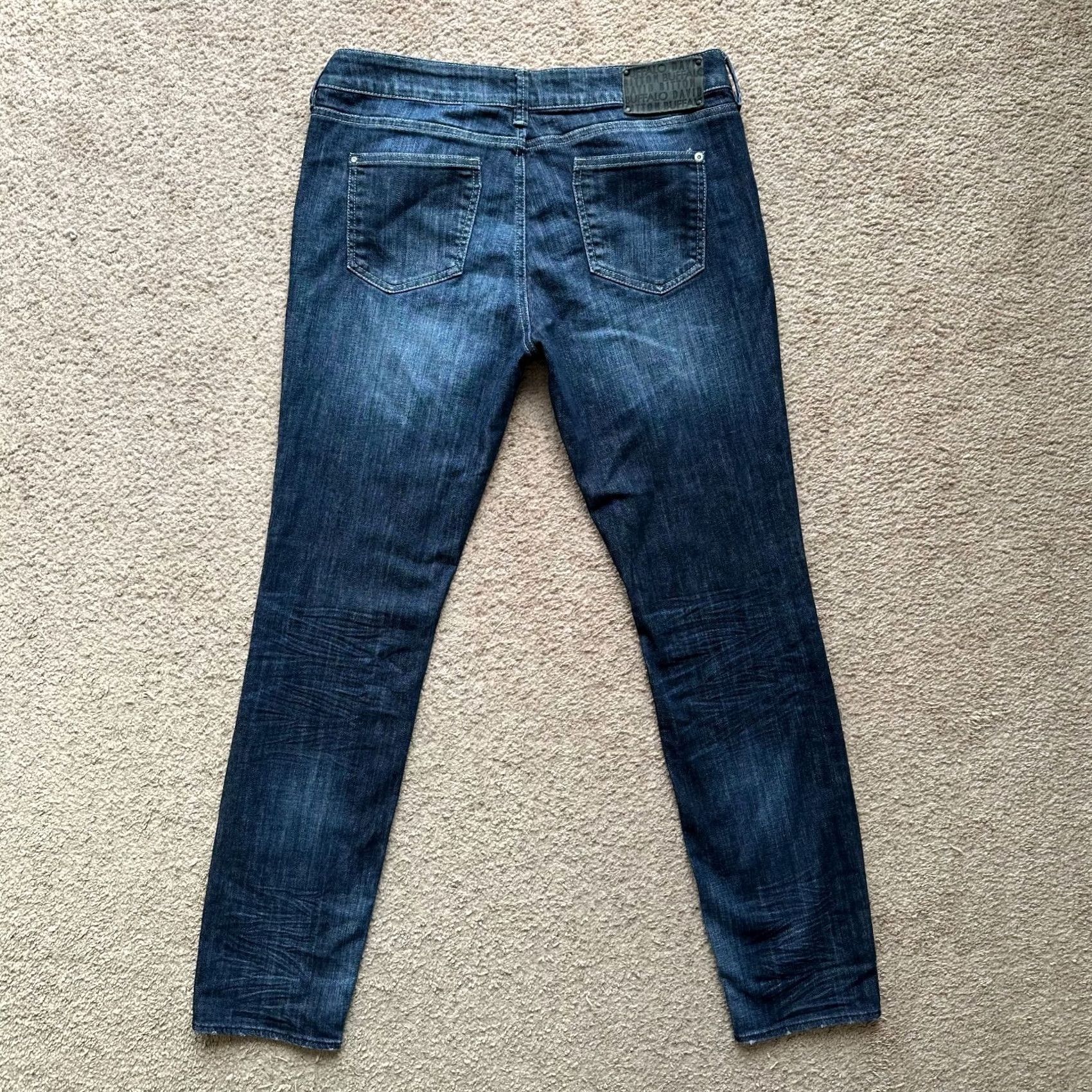 Buffalo David Bitton Buffalo David Bitton Jeans Mens 34x32 Lara Slim Blue Darker Wash Mid Rise Jeans Size US 34 / EU 50 - 3 Thumbnail