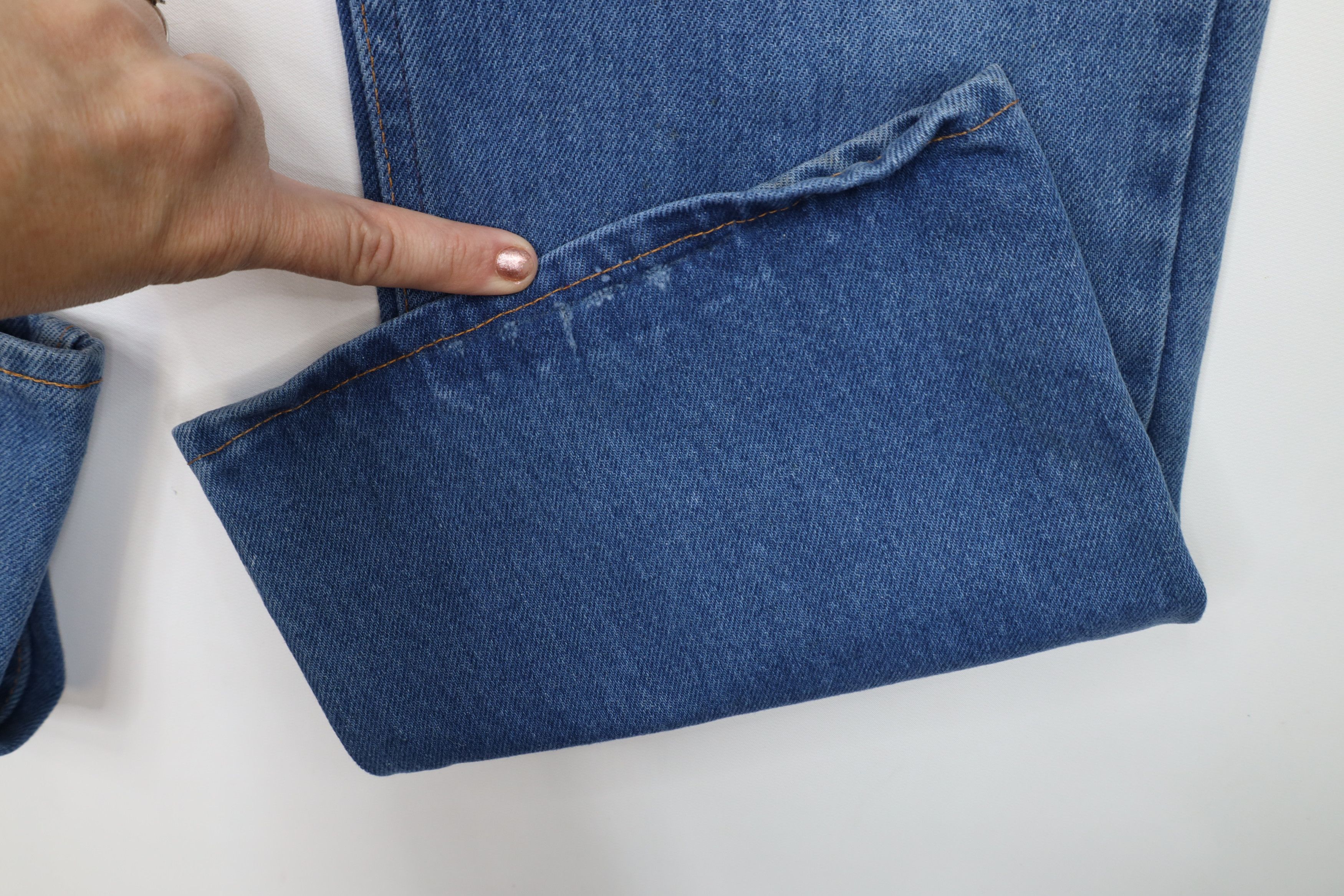 Vintage Vintage 70s Streetwear Wide Leg Denim Jeans Blue Cotton USA Size US 36 / EU 52 - 5 Thumbnail