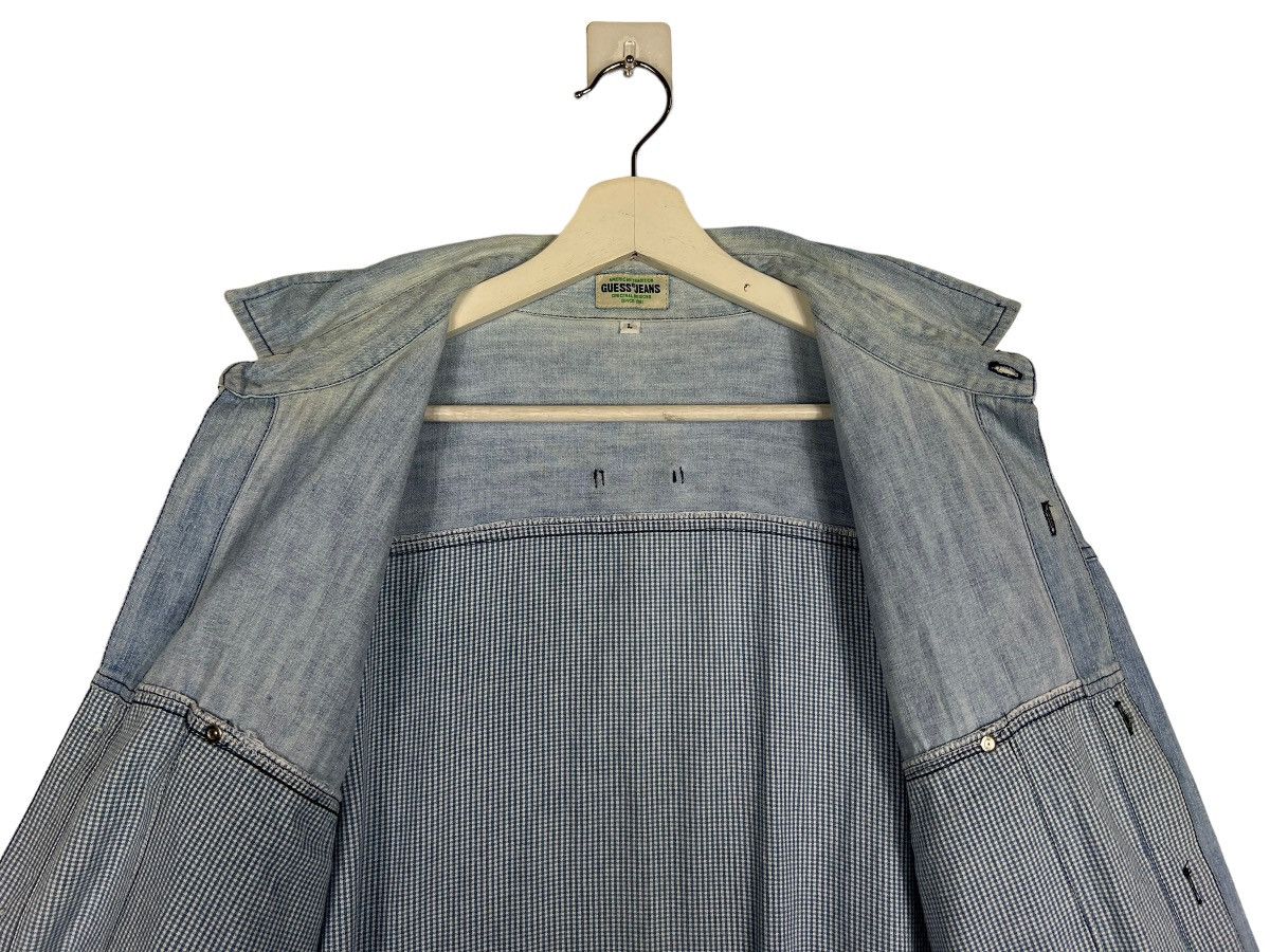 Guess 🔥 GUESS JEANS HIKORY STRIPE SHIRT JACKET MADE IN USA Size US L / EU 52-54 / 3 - 11 Thumbnail