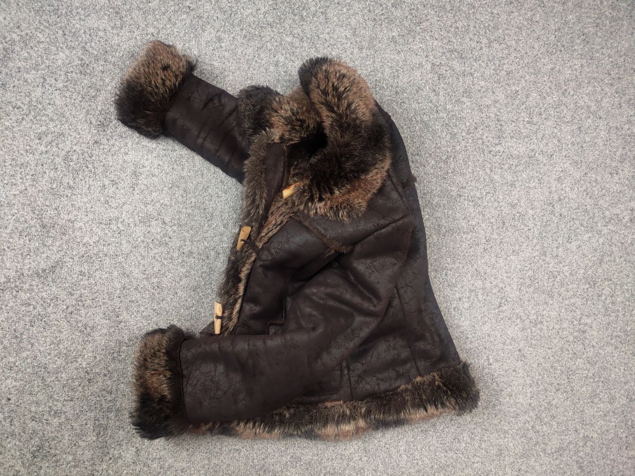 If Six Was Nine Vintage Swag Opium Y2K Hysteric Fur Coat Jacket Mixed LGB Size L / US 10 / IT 46 - 11 Thumbnail