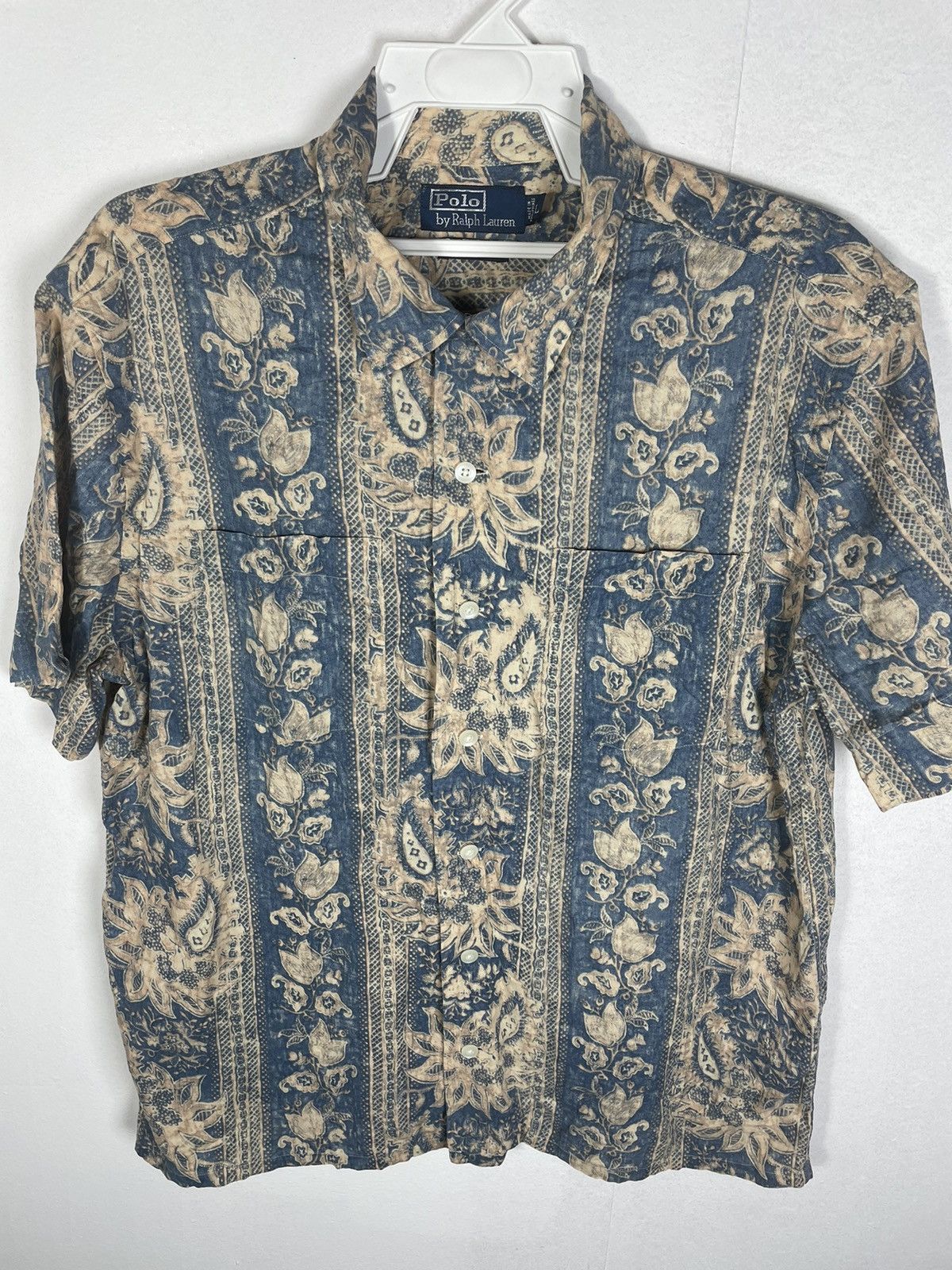 Polo Ralph Lauren × Vintage Vintage Polo Ralph Laurent Hawaiian 🌺 Shirt Size US L / EU 52-54 / 3 - 3 Thumbnail