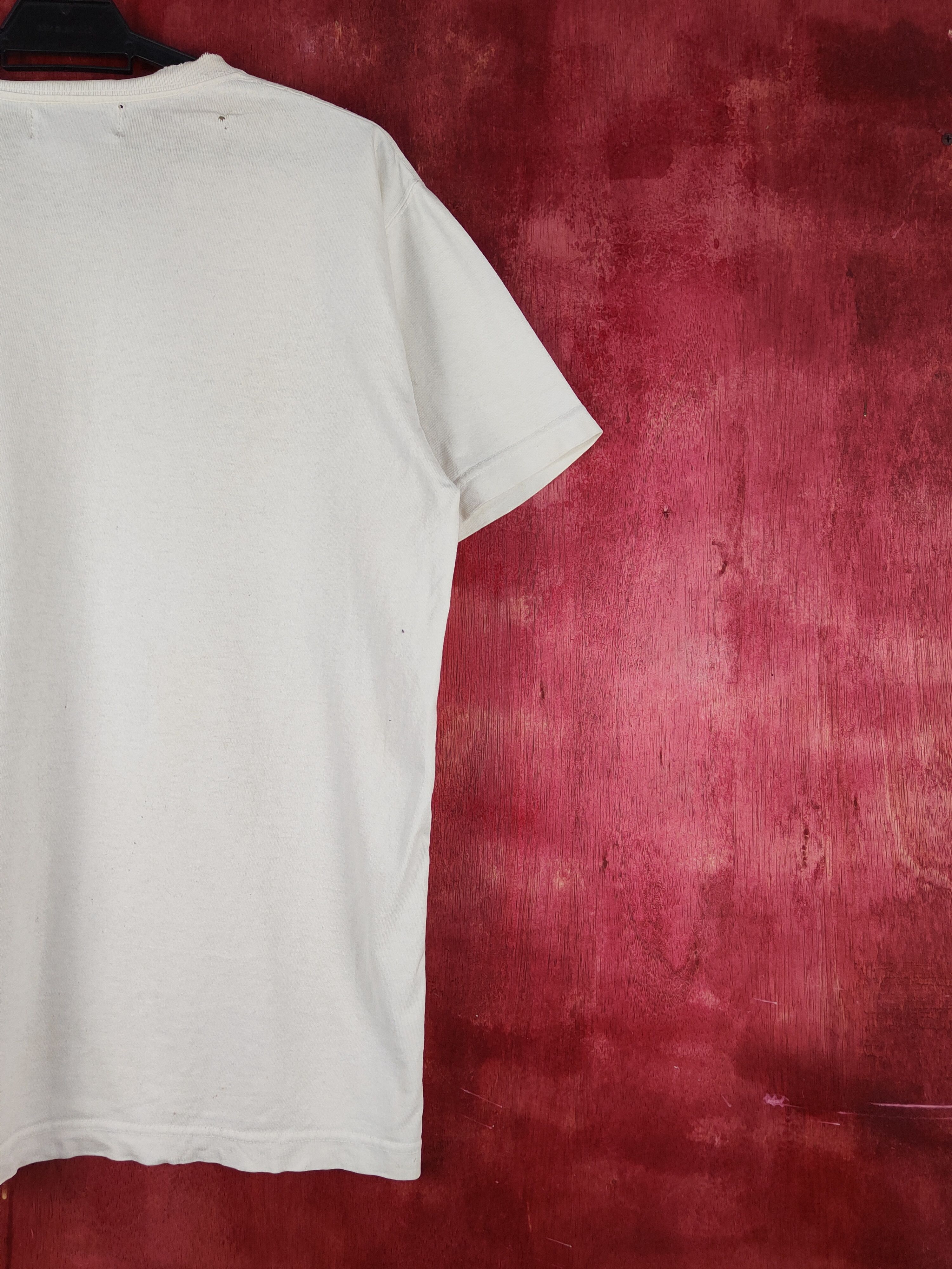 Japanese Brand North No Name White distressed ripped T-Shirts #S2046 Size US L / EU 52-54 / 3 - 12 Thumbnail