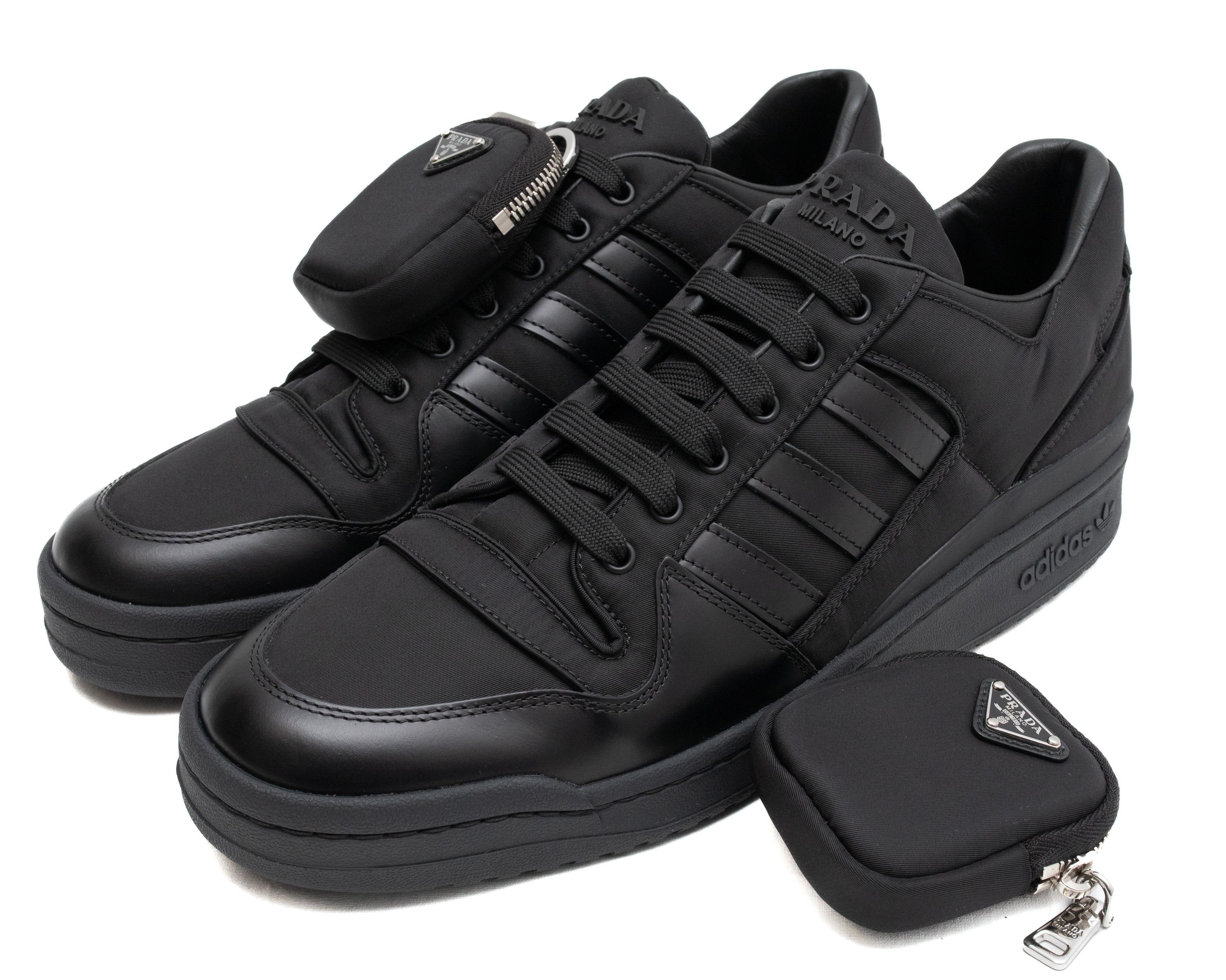 Adidas × Prada ADIDAS X PRADA RE-Nylon Forum Low Black Sneakers Size US 5.5 / IT 35.5 - 10 Thumbnail