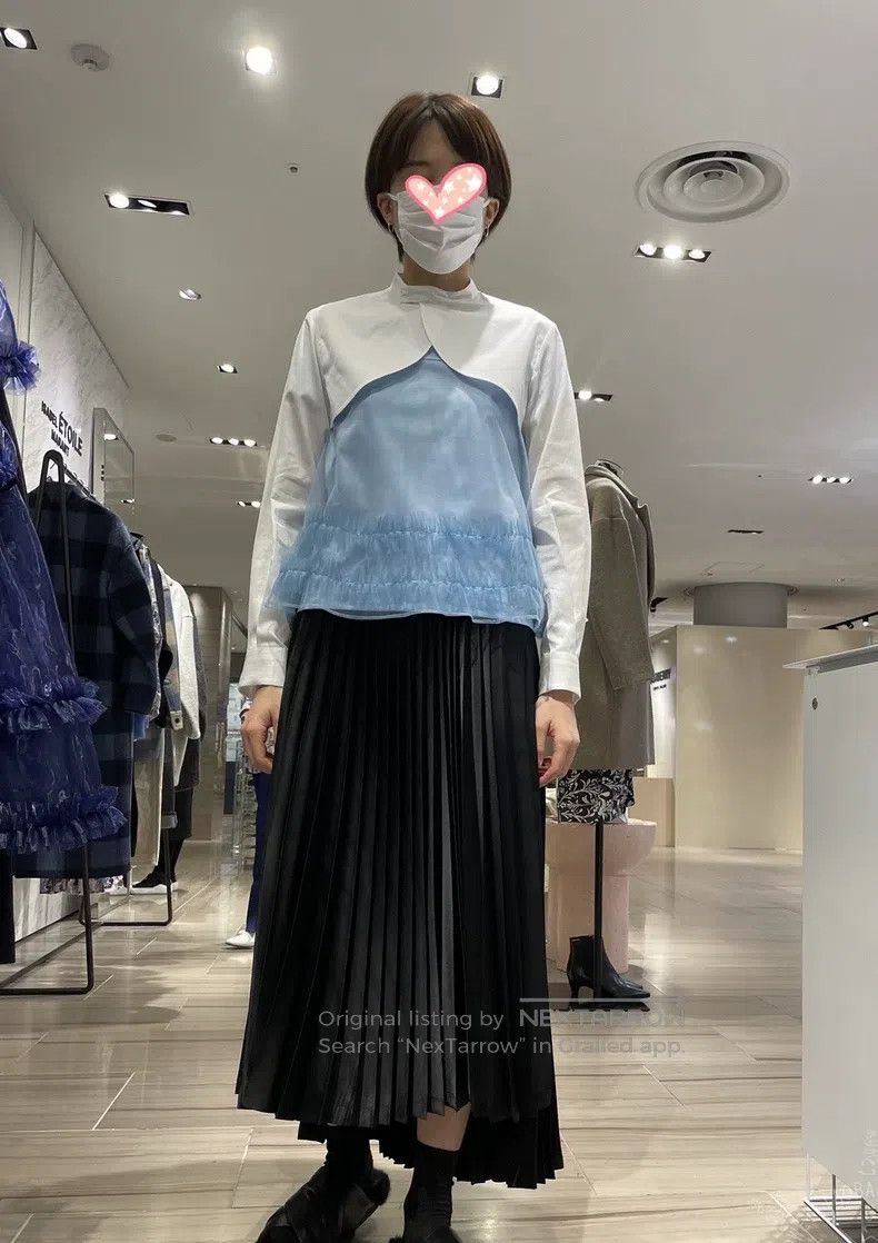 Other Comme Des Garcons size S Asymmetrical pleated skirt Size 23" - 5 Thumbnail