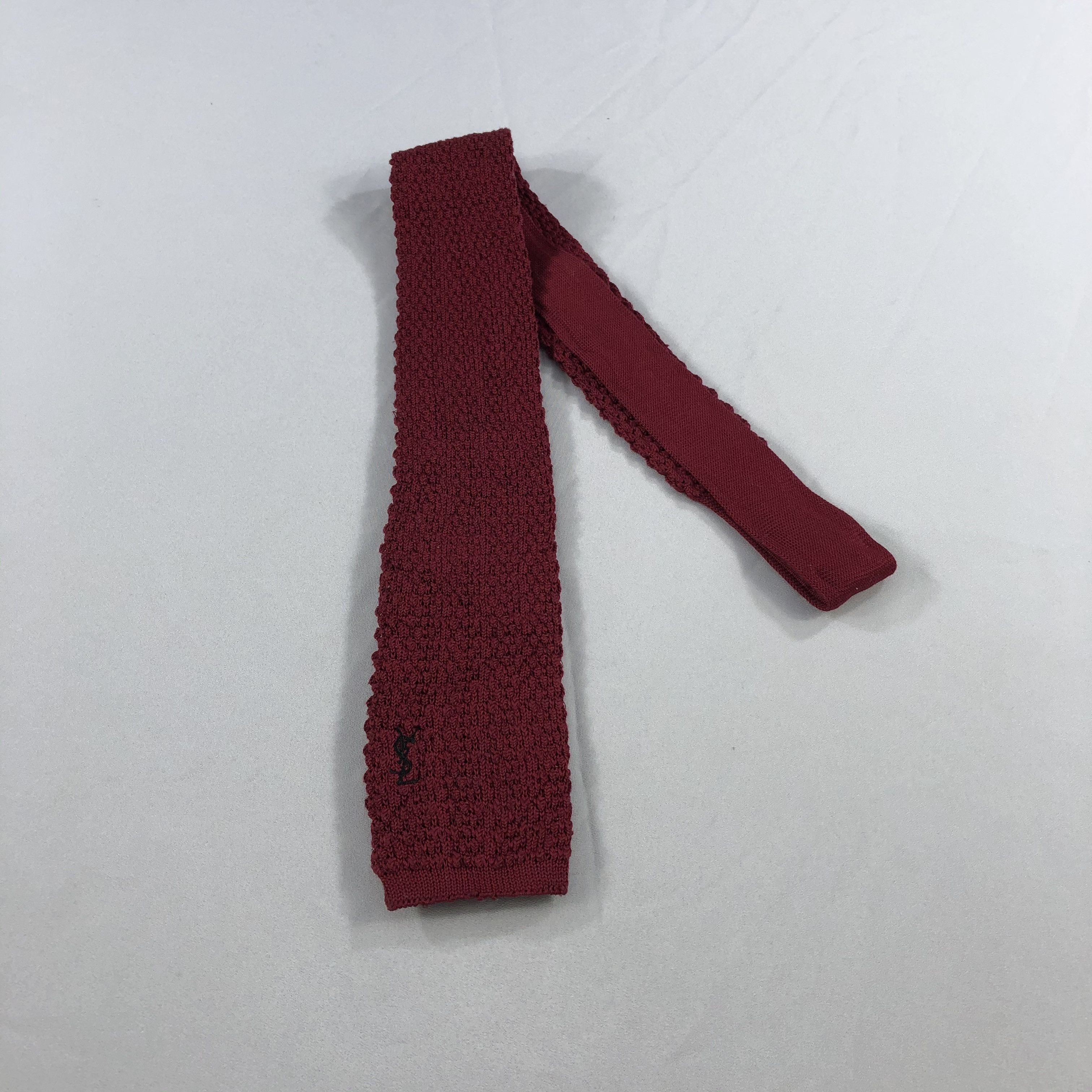 Yves Saint Laurent Yves Saint Laurent Knitted Neck Ties T70 Size ONE SIZE - 1 Thumbnail