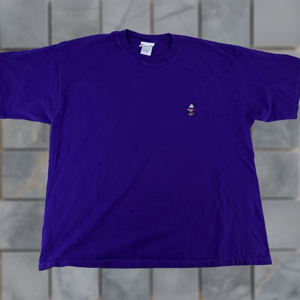 Disney V Walt Disney World Shirt Mens XL Purple Mickey Mouse Embroidered Tee T-Shirt Size US XL / EU 56 / 4 - 1 Thumbnail