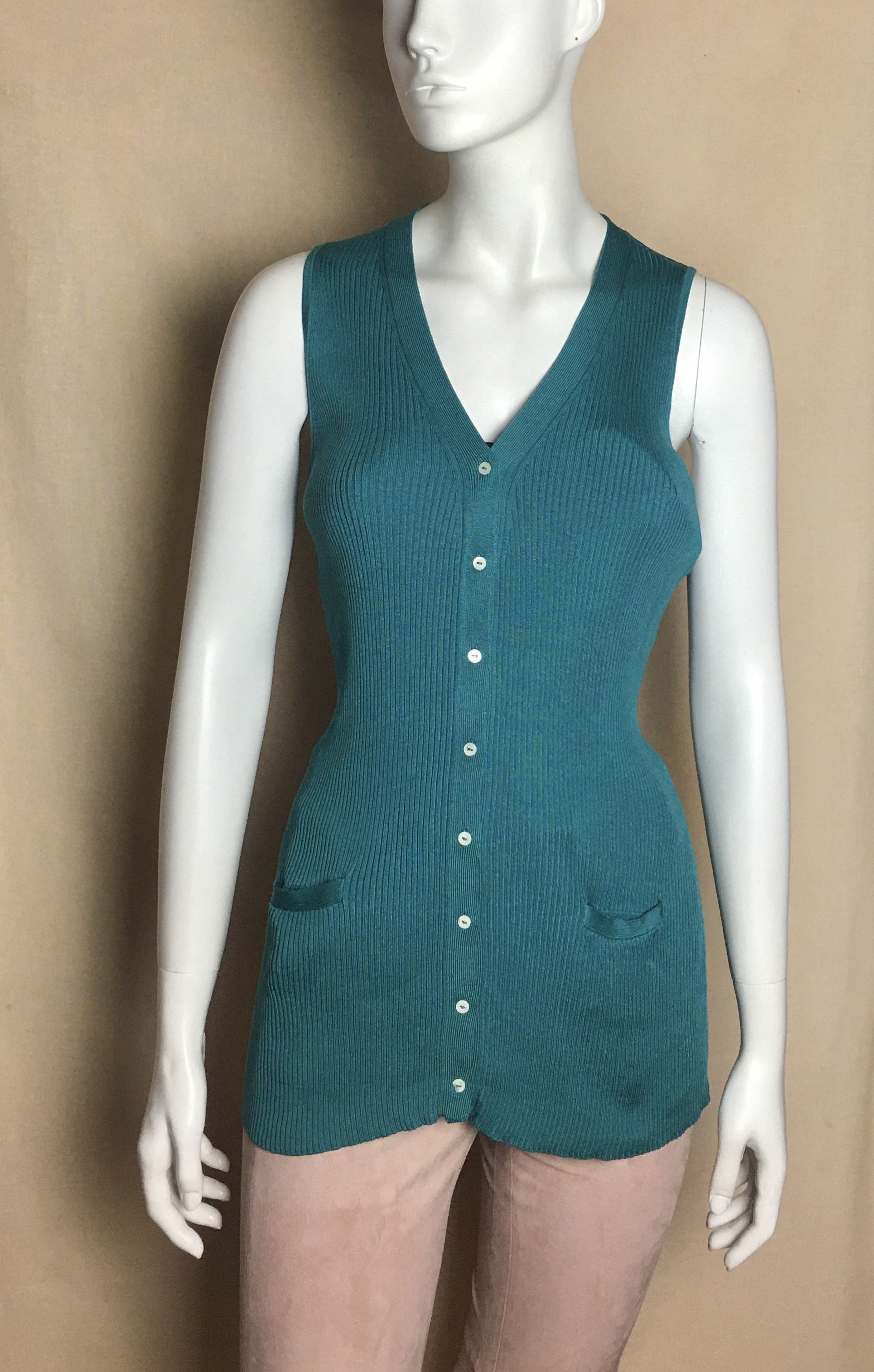 Loro Piana Loro Piana Jade Green Silk Cardigan Set 2 pieces Size M / US 6-8 / IT 42-44 - 6 Thumbnail