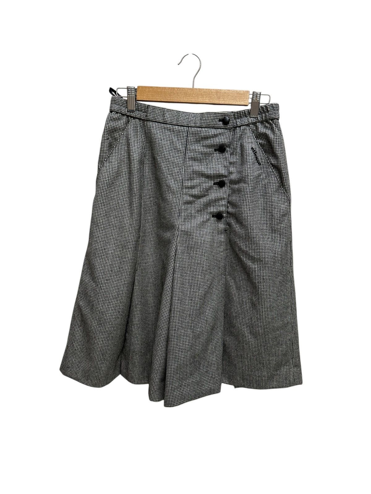 Ellesse Vintage Ellesse Golf Wide Leg Plated Wool Short Pants Size 26" / US 2 / IT 38 - 1 Thumbnail