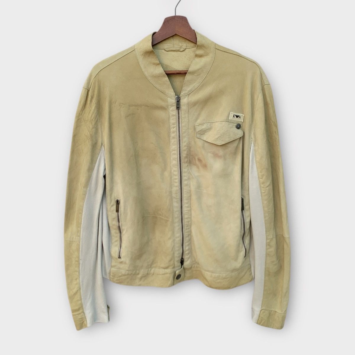 Emporio Armani SS2007 EMPORIO ARMANI BIKER SUEDE LEATHER JACKET Size US S / EU 44-46 / 1 - 1 Thumbnail