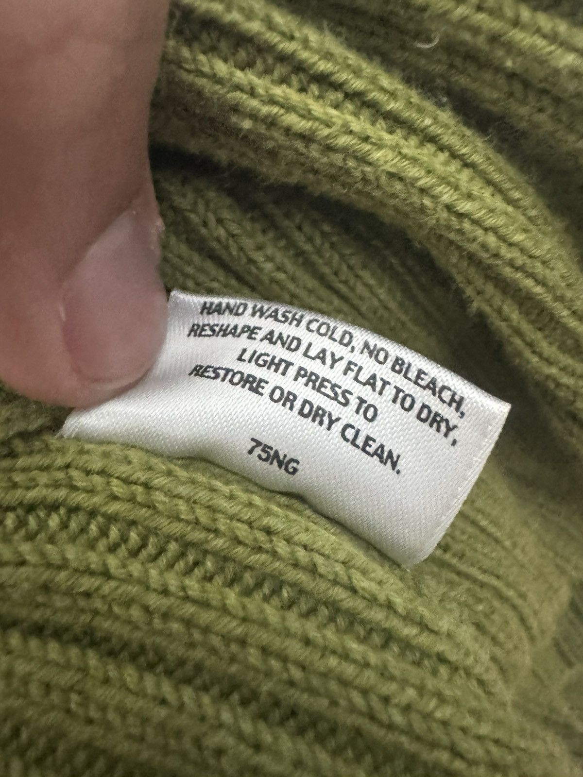 Eileen Fisher Eileen Fisher Cardigan Ribbed Olive Green Cotton XL Size XL / US 12-14 / IT 48-50 - 8 Thumbnail
