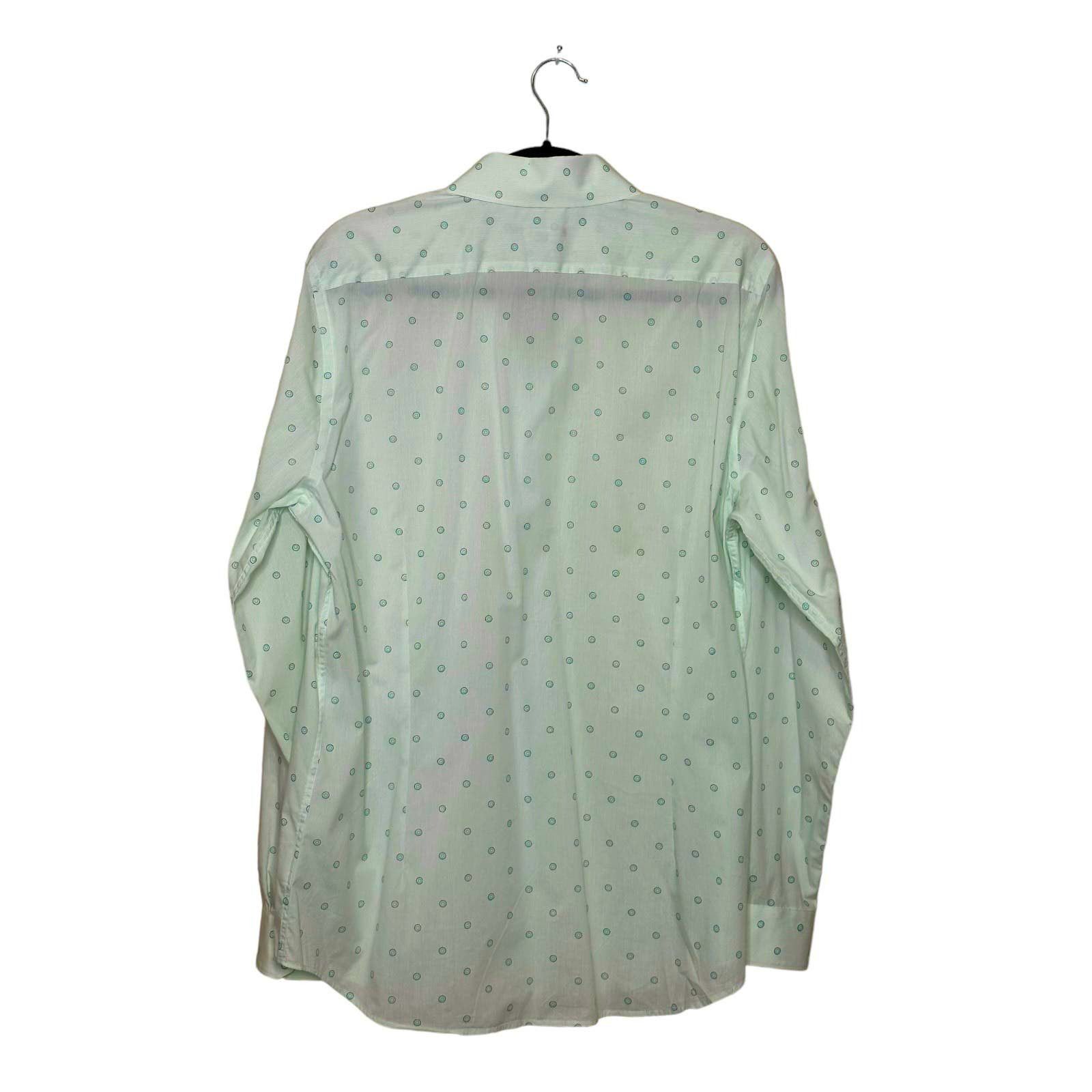 Express Express polka dots button extra slim dress shirt size L Size US L / EU 52-54 / 3 - 2 Thumbnail