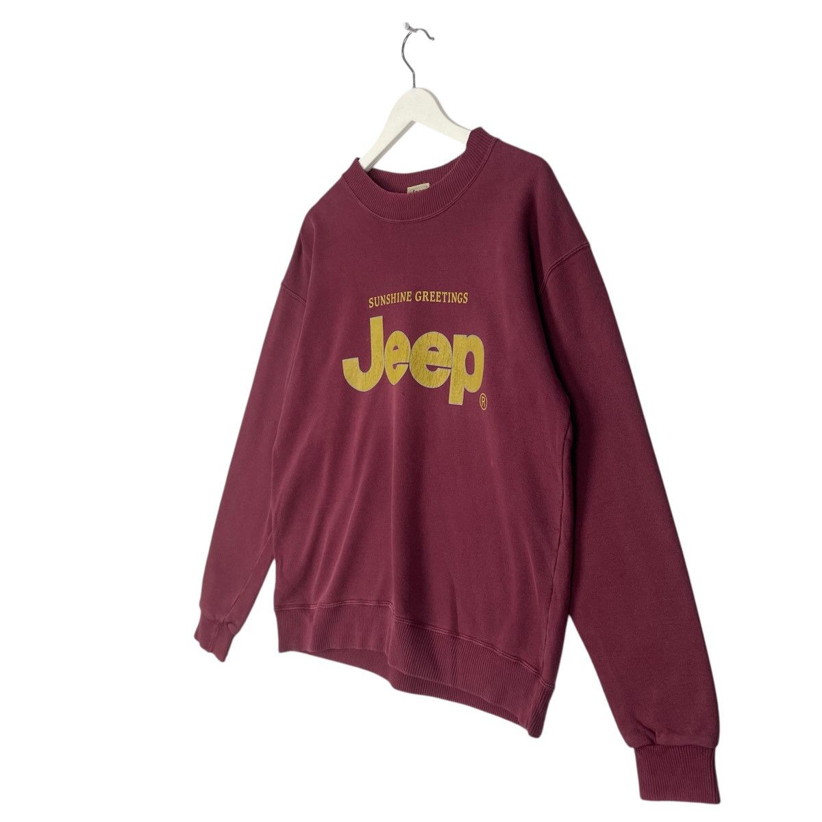 Designer × Vintage Vintage Hoodie/sweater Jeep - red Size US M / EU 48-50 / 2 - 2 Thumbnail
