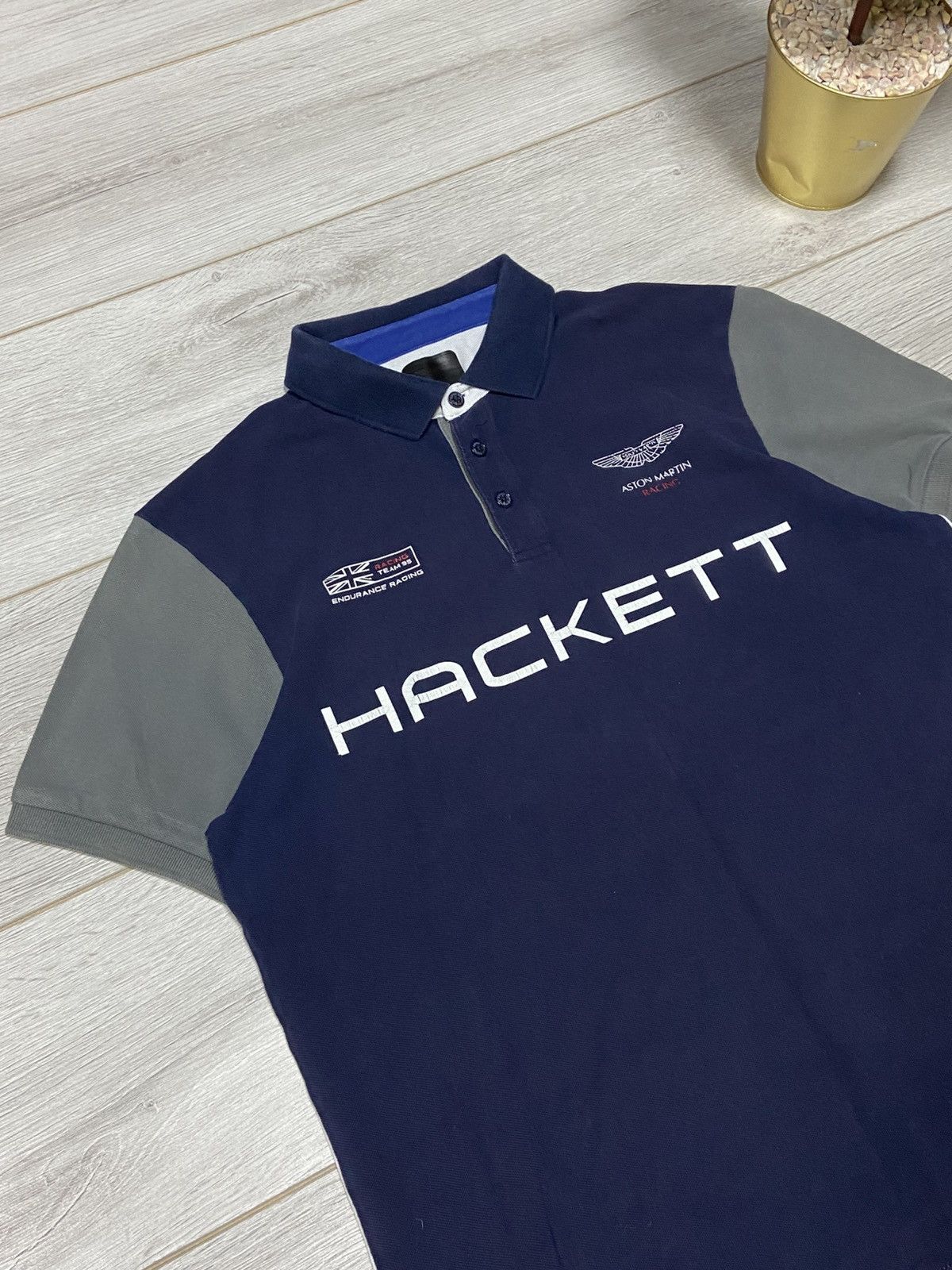 Hackett Hackett Vintage Polo T Shirt Size US L / EU 52-54 / 3 - 3 Thumbnail