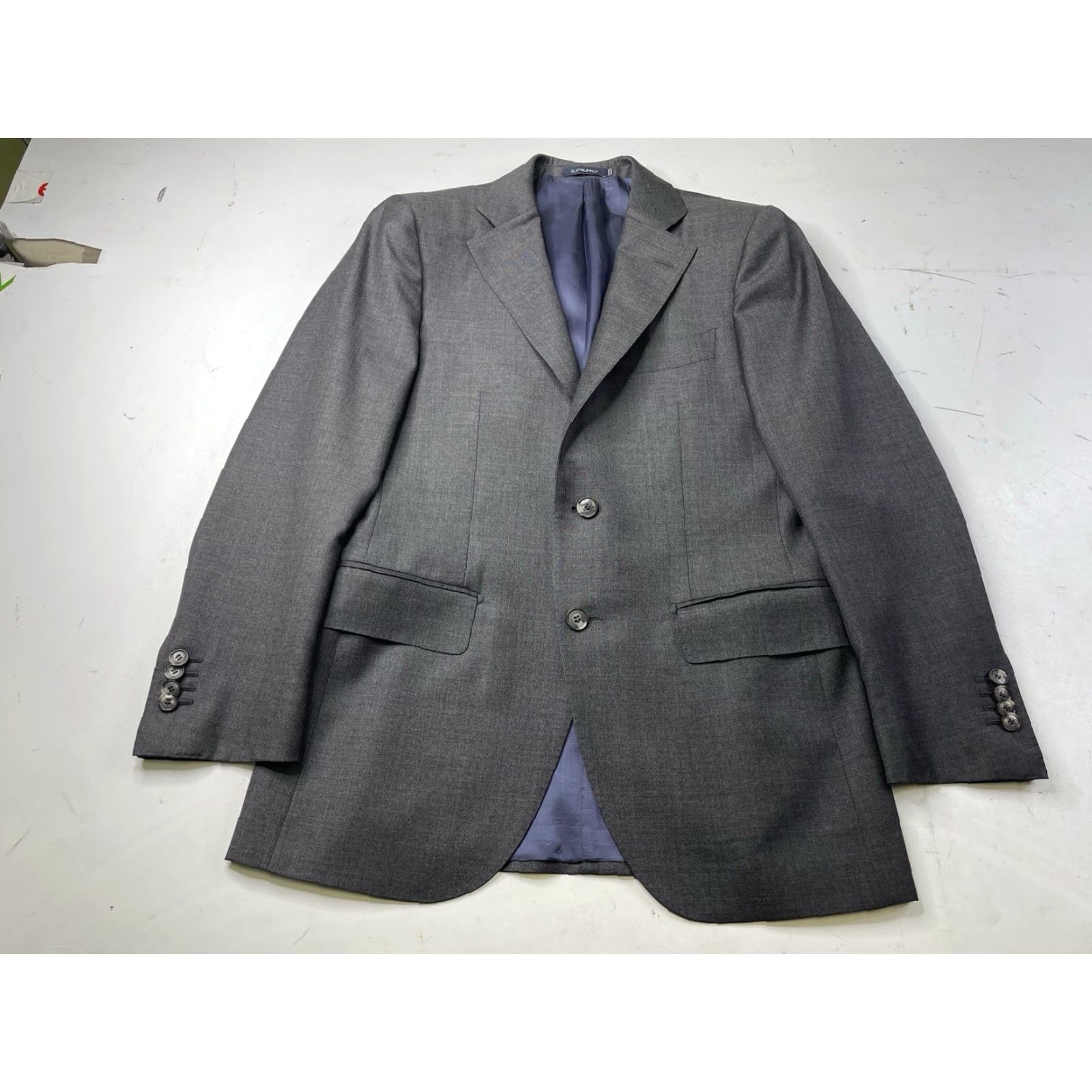 Suitsupply Suitsupply Blazer Jacket Single-Breasted Pure Wool S110 Gray Mens 36R Sport Coat Size 36R - 2 Thumbnail