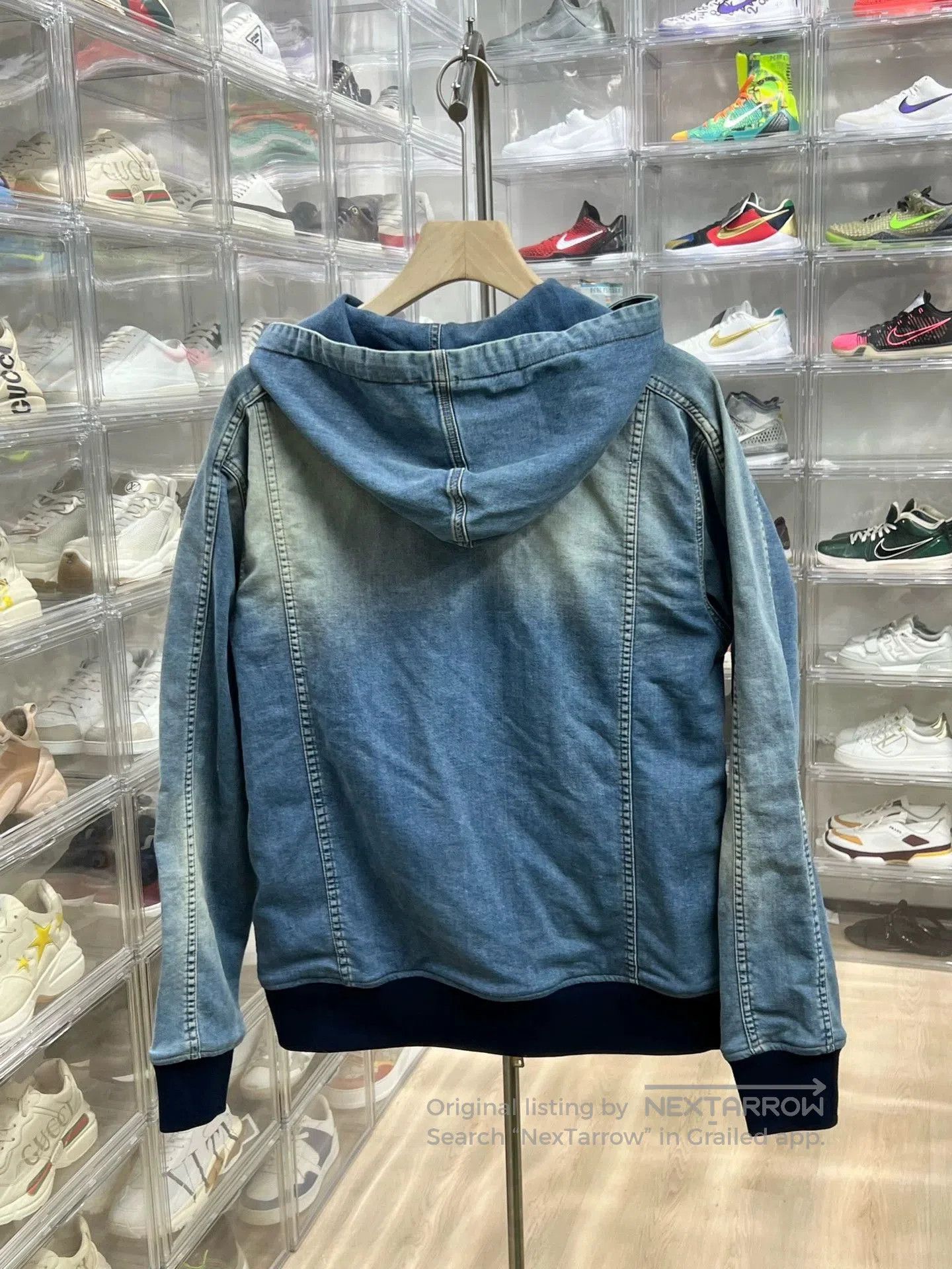 Balmain Balmain Blue Denim Hooded Jacket XL. Size US XL / EU 56 / 4 - 5 Thumbnail