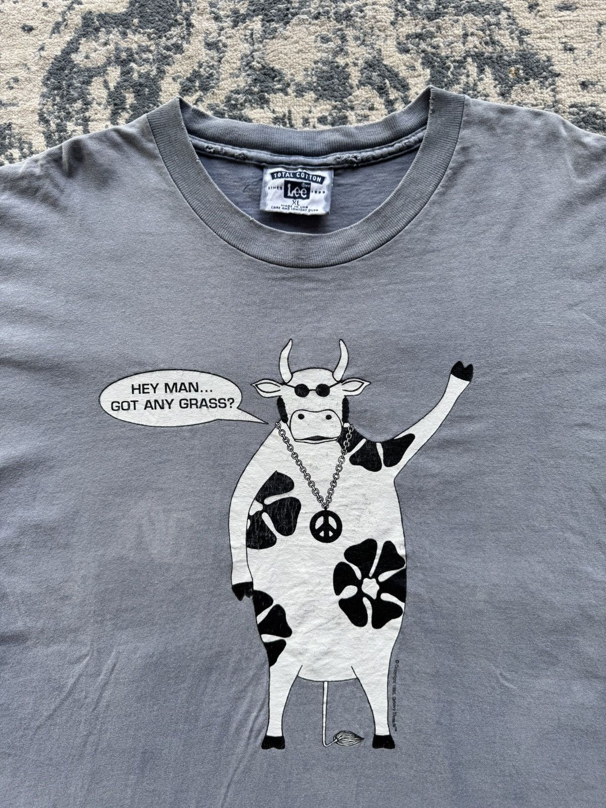 Band Tees HEY MAN GOT ANY GRASS? 90‘s 🐄😮‍💨 Size US XL / EU 56 / 4 - 1 Thumbnail