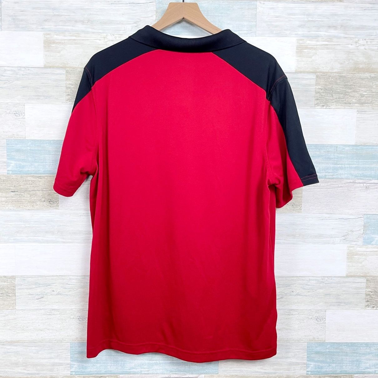 Lands' End SAFEbuilt Lands End Tech Polo Shirt Red Work Uniform Mens L Size US L / EU 52-54 / 3 - 4 Thumbnail
