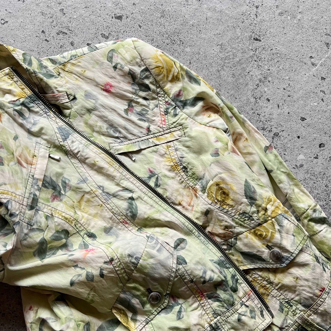 Designer × Other Tuzzi Womens Floral Full Zip Long Sleeve Jacket Pockets Size S / US 4 / IT 40 - 4 Thumbnail