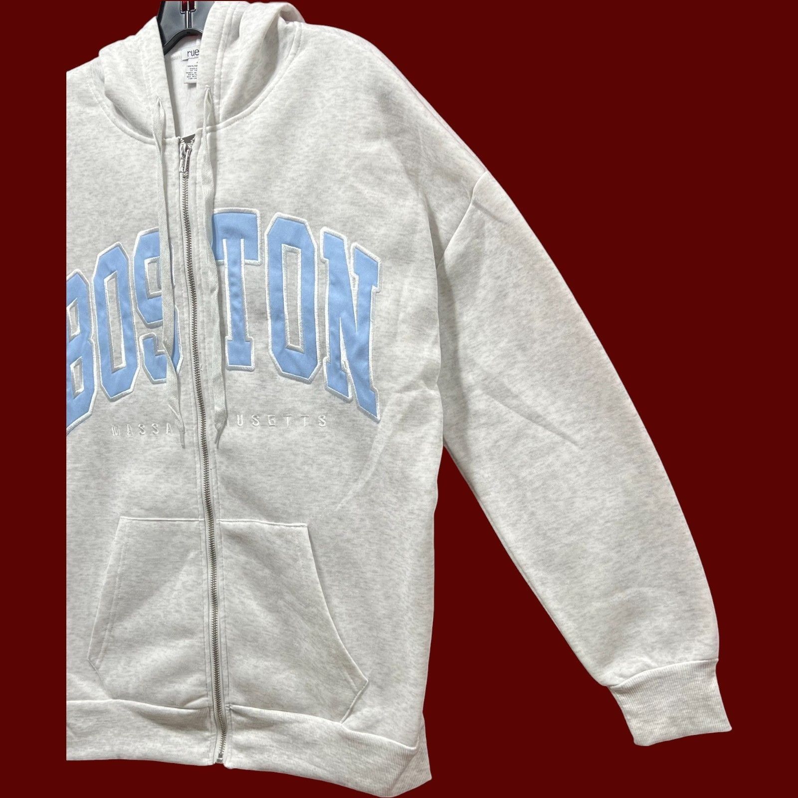 rue21 Rue 21 - Men's Long Sleeve Hooded Sweatshirt - Gray - Small Size US S / EU 44-46 / 1 - 14 Thumbnail