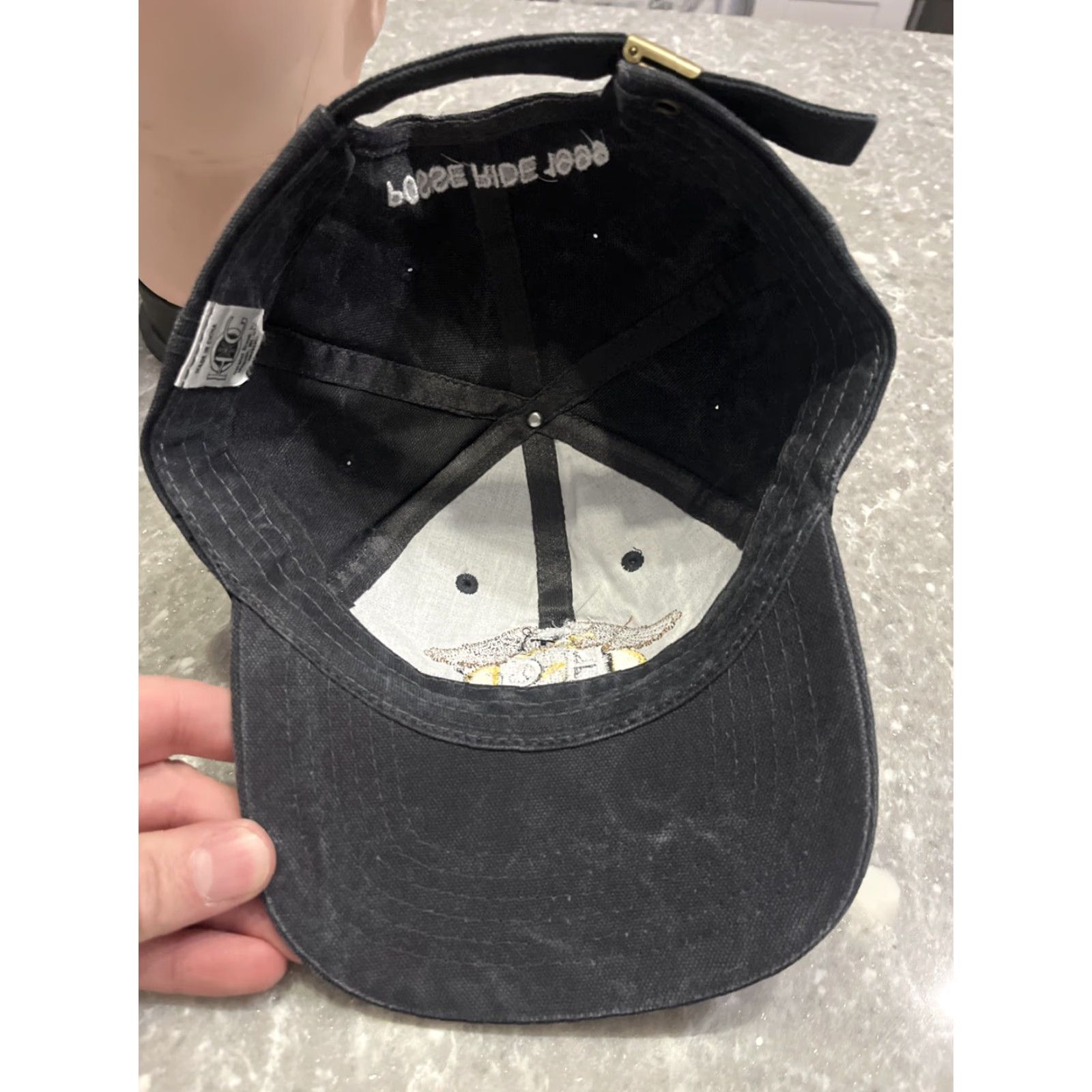Logo 7 VINTAGE Harley Owner's Club Mens Hat Black Embroidered Logo Adjustable Baseball Cap 1999 Mens Size ONE SIZE - 6 Thumbnail