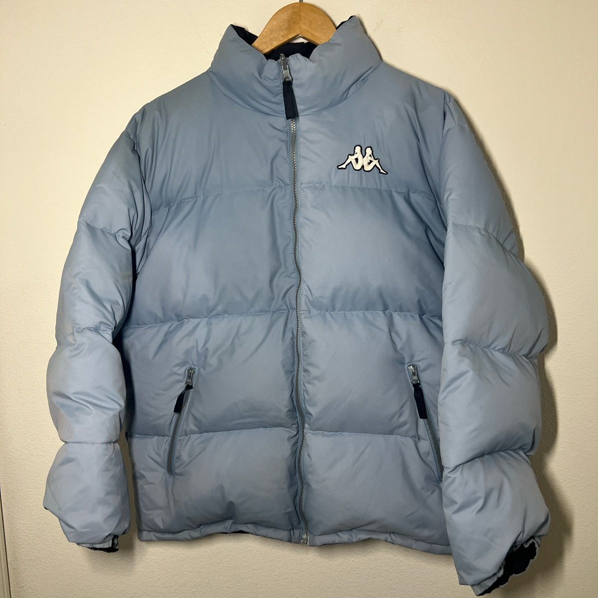 Kappa × Vintage Vintage Kappa Navy & Light Blue Reversible Puffer Jacket Size US M / EU 48-50 / 2 - 1 Thumbnail