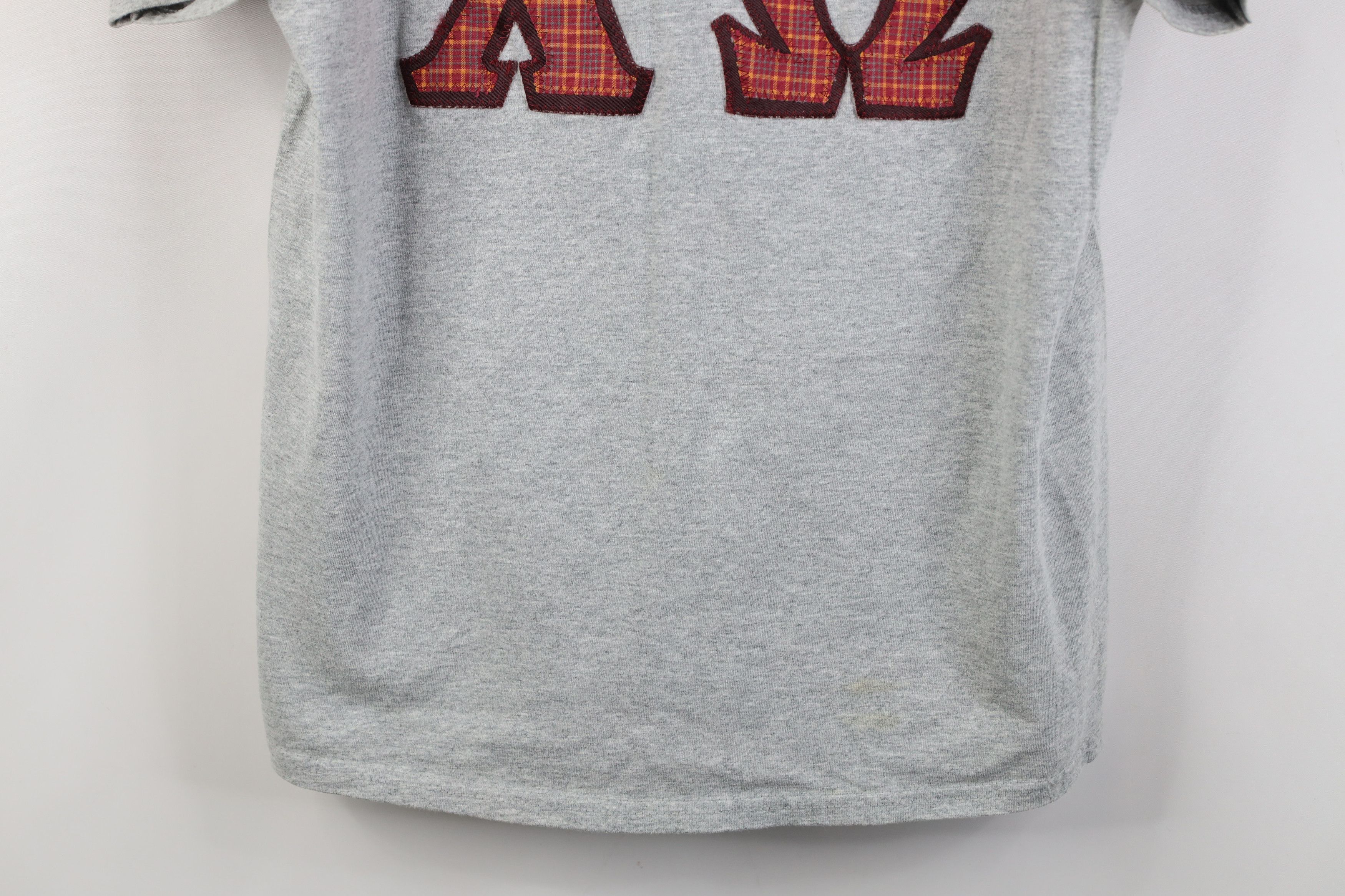 Vintage Vintage 90s Y2K Sorority Short Sleeve T-Shirt Heather Gray Size L / US 10 / IT 46 - 3 Thumbnail
