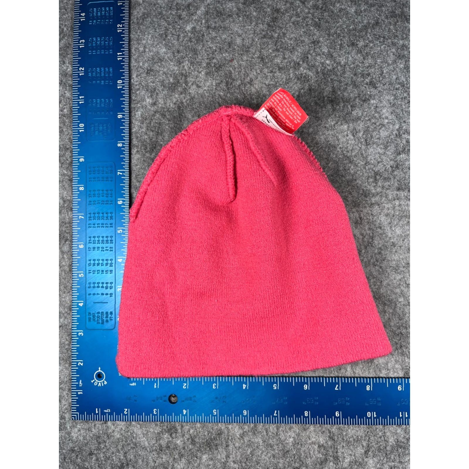 Puma Puma Beanie Unisex Adults One Size Pink Knit 100% Acrylic Beanie Ski Outdoor Logo Hat Size ONE SIZE - 5 Thumbnail