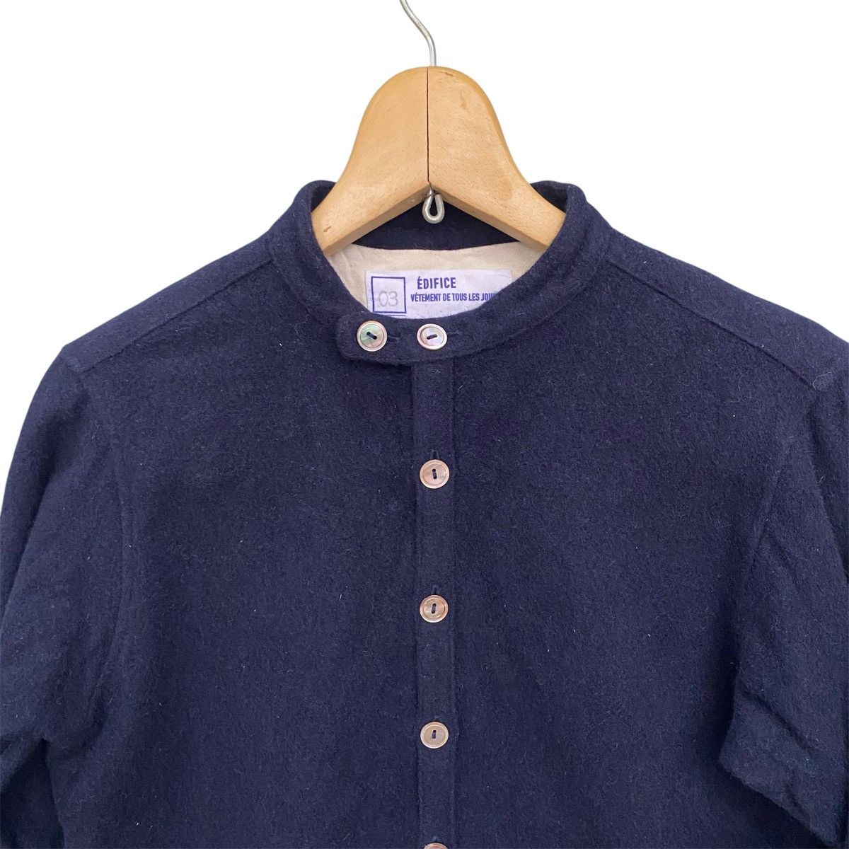 Edifice Japan Edifice Japan Wool Deck Style Button Jacket Navy Minimalist Size US M / EU 48-50 / 2 - 5 Thumbnail