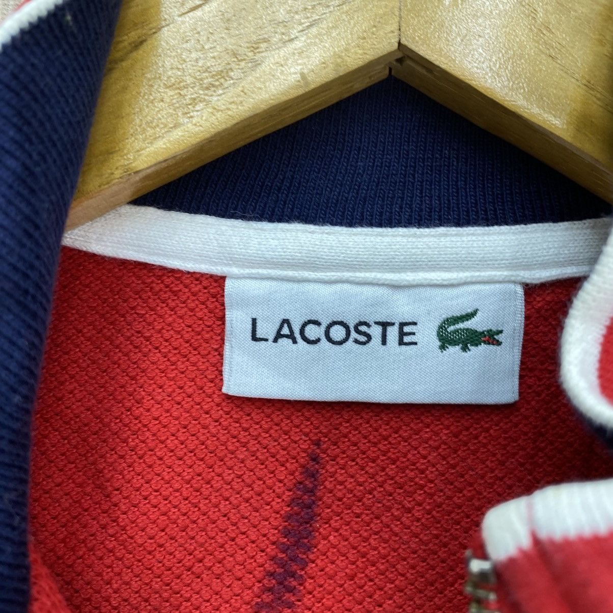Lacoste 🫶Lacoste Red Zip Up Bomber Jacket Size US S / EU 44-46 / 1 - 9 Thumbnail