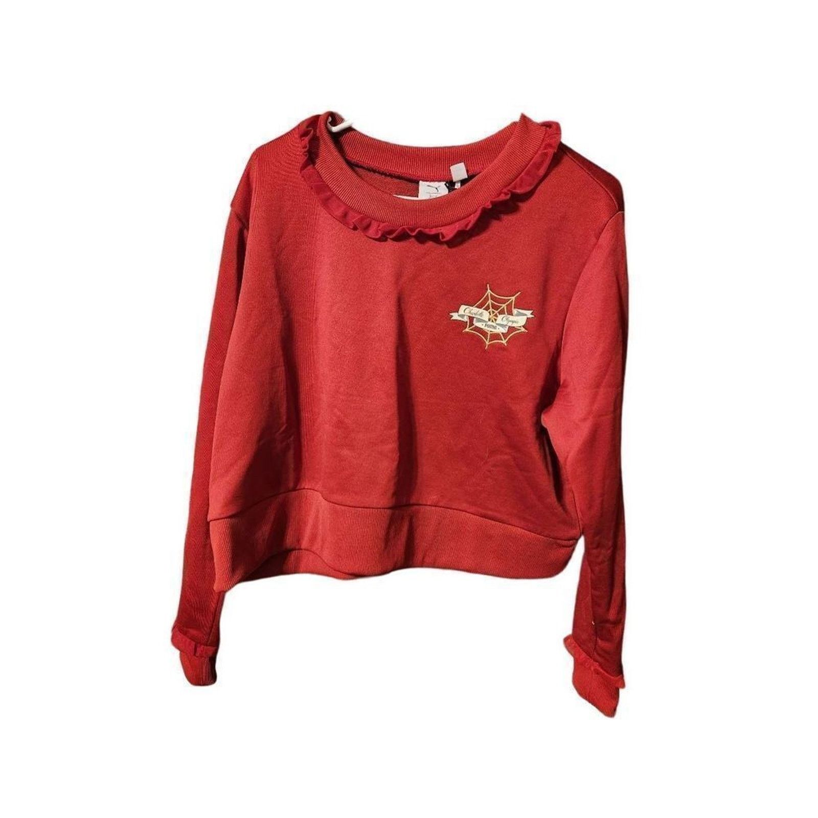 Puma Puma XL Rouge dahlia cropped crew sweatshirt Size XL / US 12-14 / IT 48-50 - 6 Thumbnail