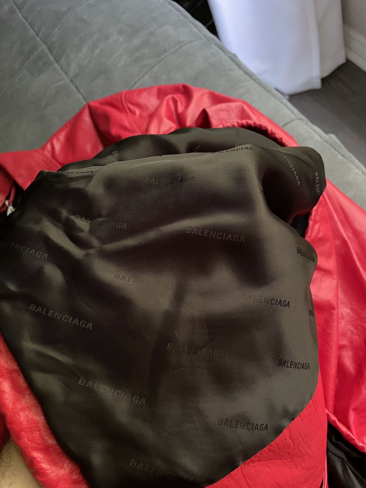 Balenciaga Balenciaga News Red Leather Jacket Size US L / EU 52-54 / 3 - 11 Thumbnail