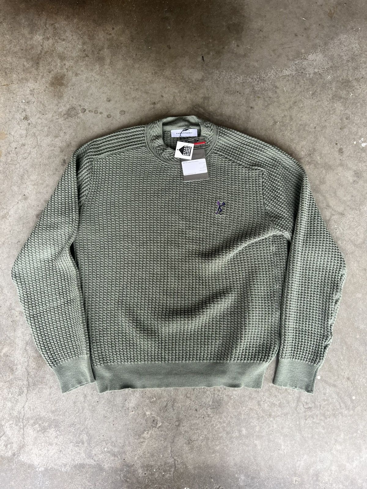 image of Ds 2023 Kiko Kostadinov Sorelle Jumper Knit Sweatshirt Sage in Green, Men's (Size Large)