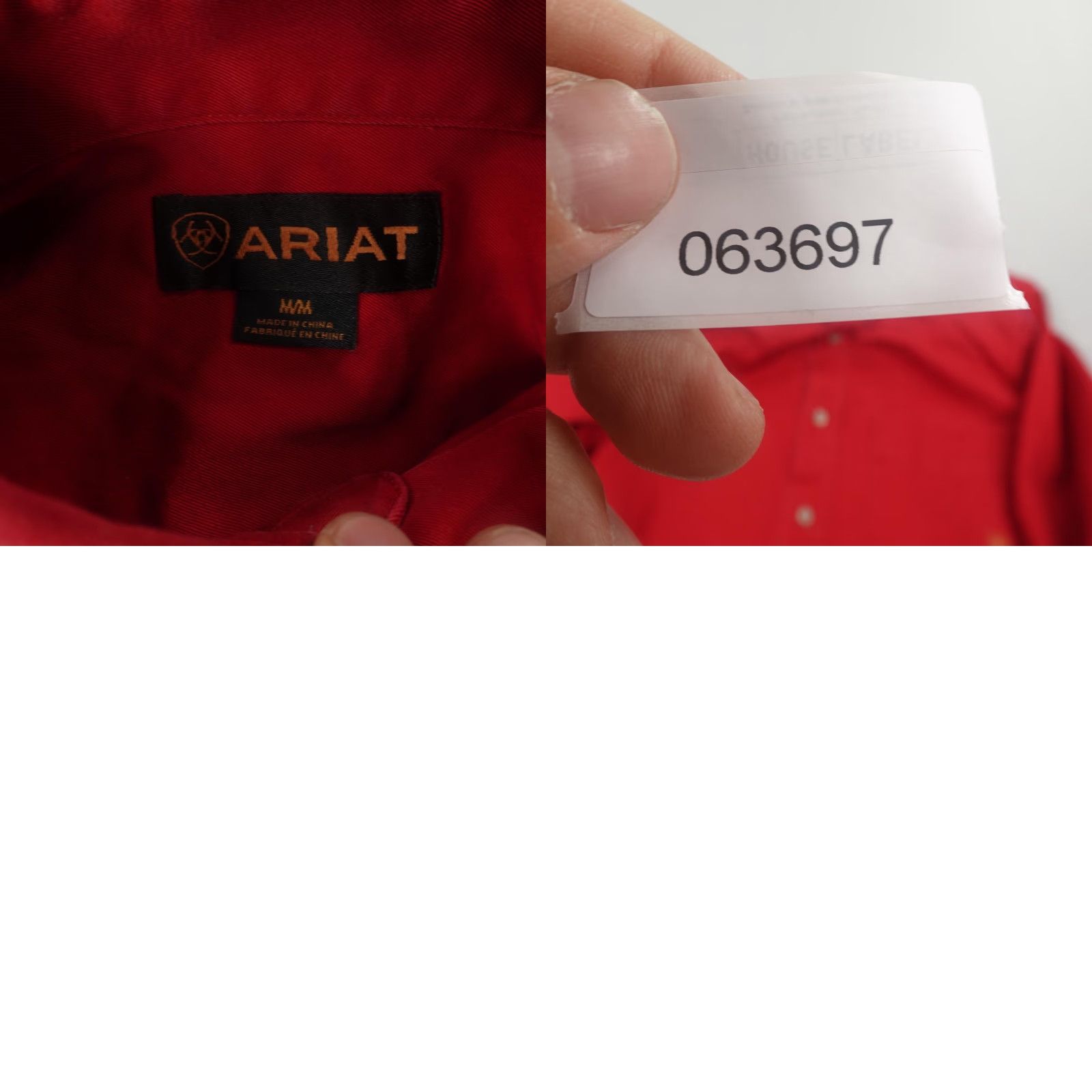 Ariat Ariat Men's Button Down Shirt XL Western Cowboy Rodeo Ranch Work Casual Cotton Long Sleeve Red Size US M / EU 48-50 / 2 - 8 Thumbnail