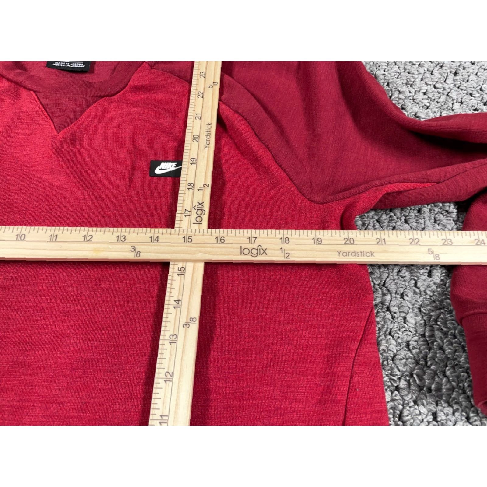 Nike Nike Sweatshirt Crewneck Optic Red Adult Medium Pullover Fleece Logo 90s Retro Sports Mens Shirt Size US M / EU 48-50 / 2 - 7 Thumbnail