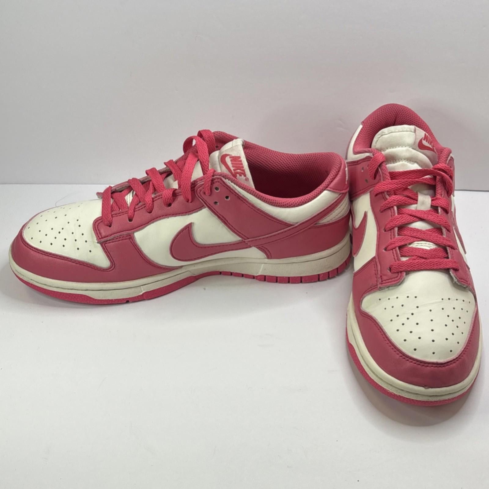 Nike Nike Dunk Low Aster Pink White Leather DD1873-600 Sneakers Size US 9.5 / IT 39.5 - 4 Thumbnail